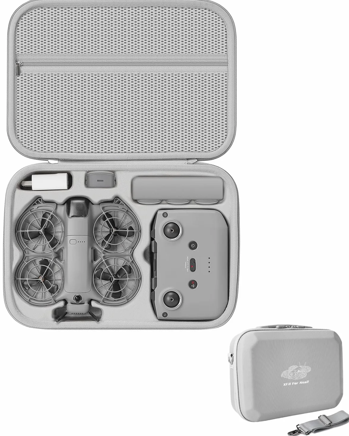 Futerał do DJI Neo 2, przenośna torba ochronna do przechowywania PU do DJI Neo 2 Fly More Combo, sklepy z pilotem zdalnego sterowania RC-N3 i inne akcesoria do dronów