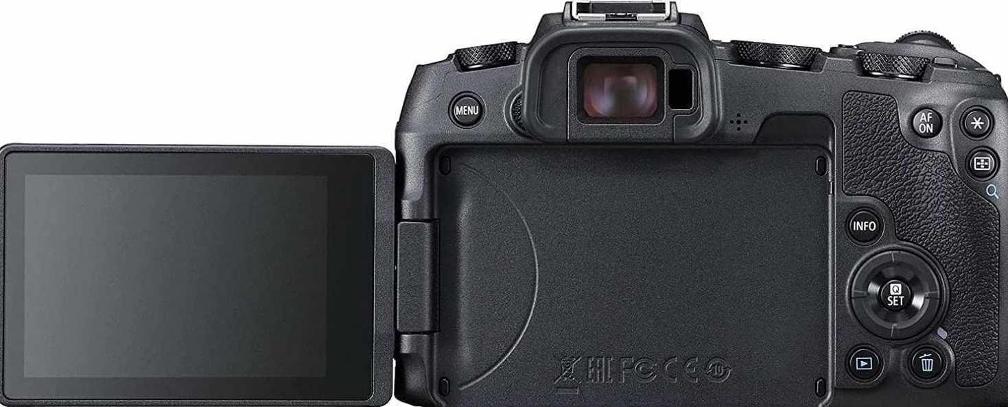 Canon EOS RP aparat systemowy z obiektywem RF 24 – 105 mm F4 – 7.1 IS STM, bezlusterkowy, wyświetlacz LCD II o przekątnej 7,5 cm, 4 K, procesor obrazu DIGIC 8, Wi-Fi, Bluetooth, pełnoklatkowy, czarny