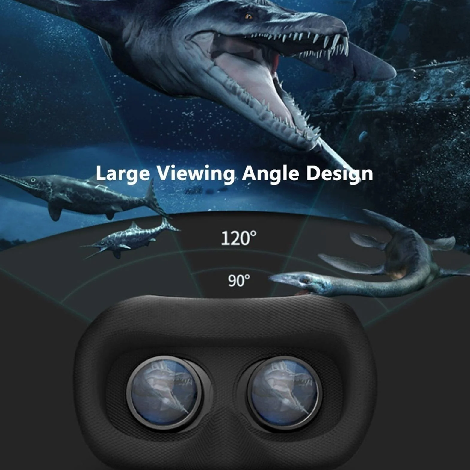 3D VR Virtual Reality Słuchawki, Uniwersalna wirtualna rzeczywistość Gogle odpowiednie dla dzieci i dorosłych, okulary 3D VR odpowiednie dla telefonów komórkowych 4.7 "-6.0"