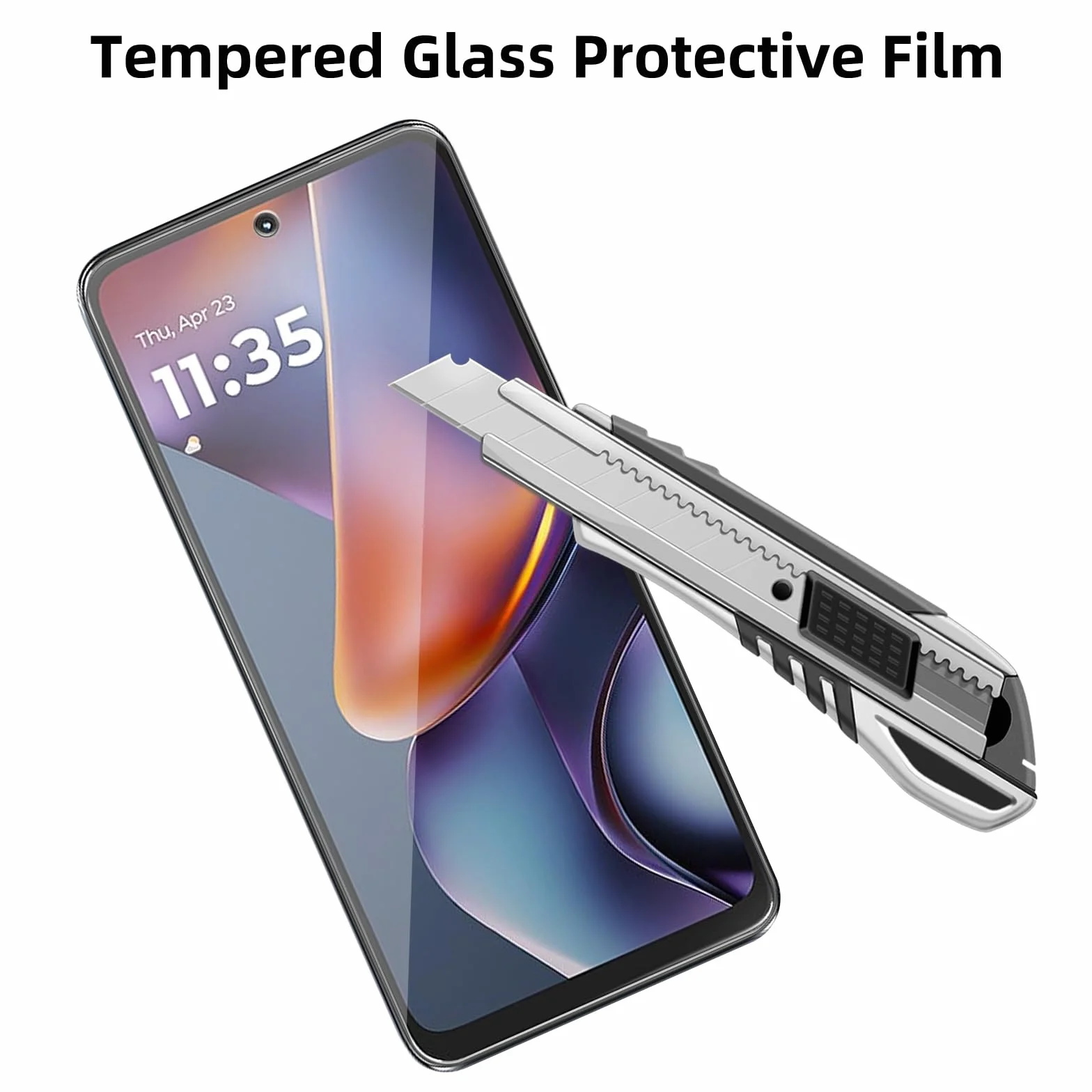4-pak szklanych ochraniaczy ekranu kompatybilnych z Motorola Moto G (2025) [twardość 9H] - szkło hartowane HD, odporne na zarysowania, łatwa instalacja [przyjazne dla etui]