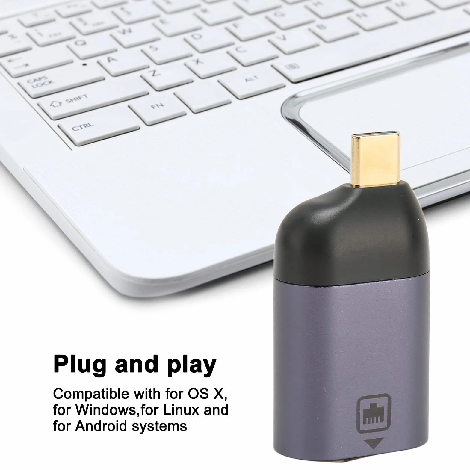 Adapter USB C na Ethernet 1Gbps RJ45 LAN 1000Mbps