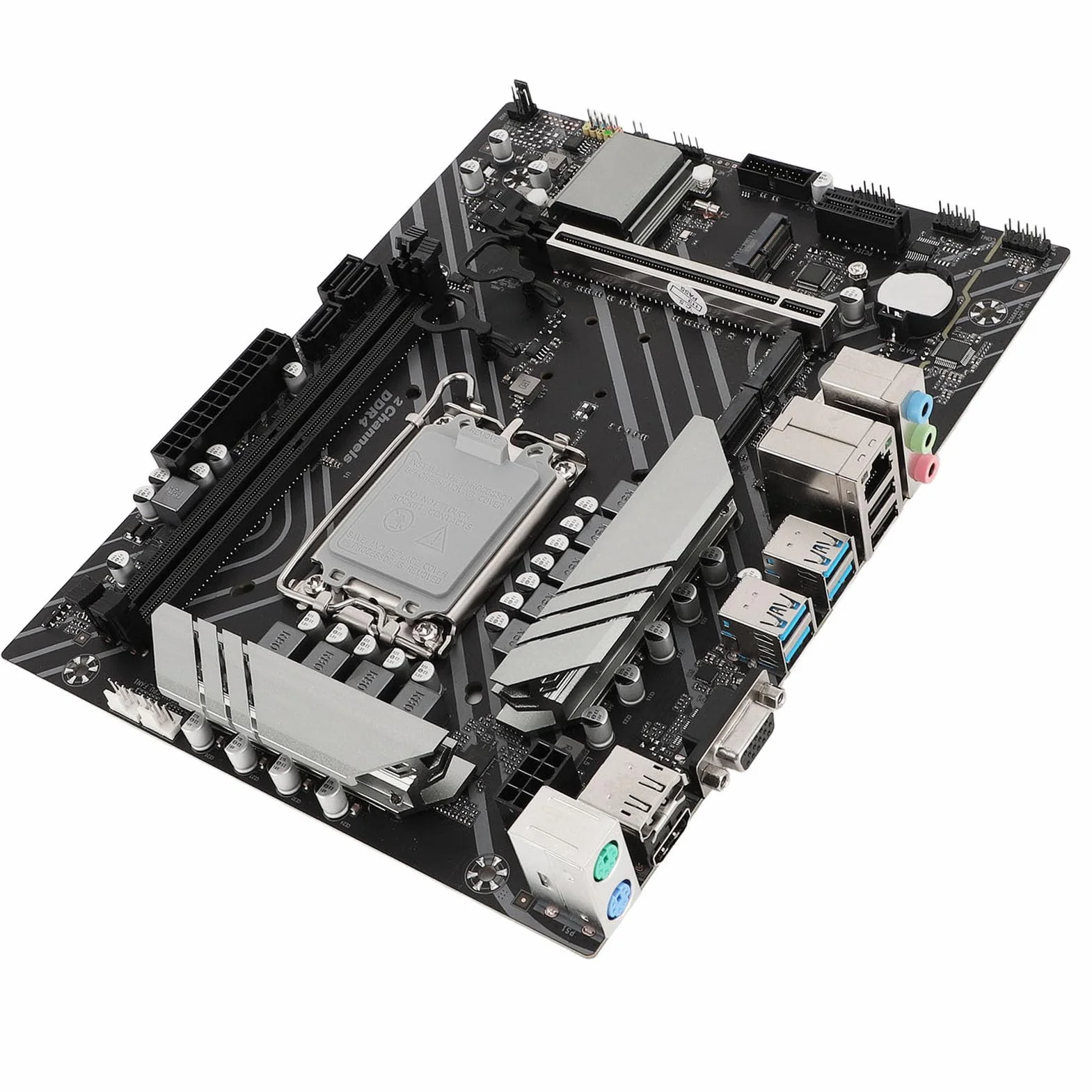 Płyta Główna do Gier B760M4, Płyta Główna DDR4 RAM 1000Mbps LAN Mining dla Procesora LGA 1700, Dwa Gniazda M.2, M.2 Wi Fi, PCIE X16 Gen 4.0, USB3.2 Gen1 X4, USB2.0 X2, Serial