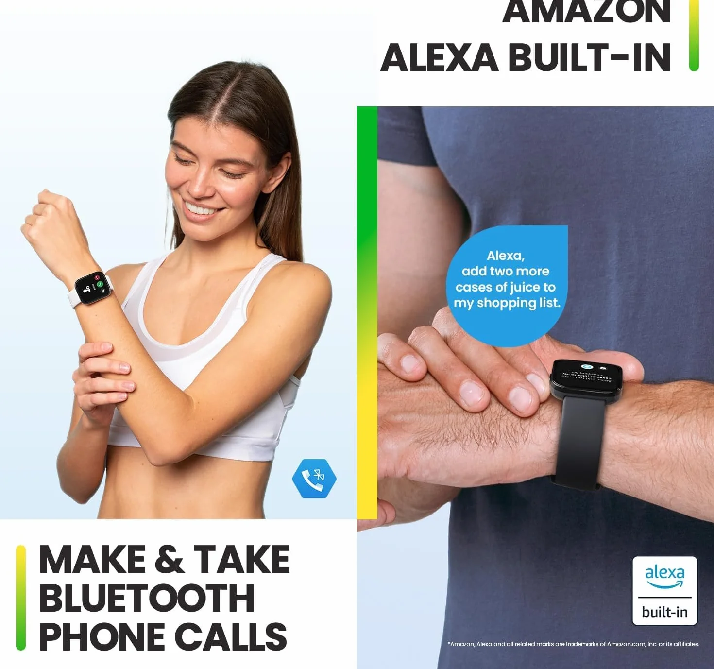 Amazfit Bip 5 46mm smartwatch z tętnem i 120 trybami sportowymi, połączenia Bluetooth, GPS i 4 systemy pozycjonowania satelitarnego