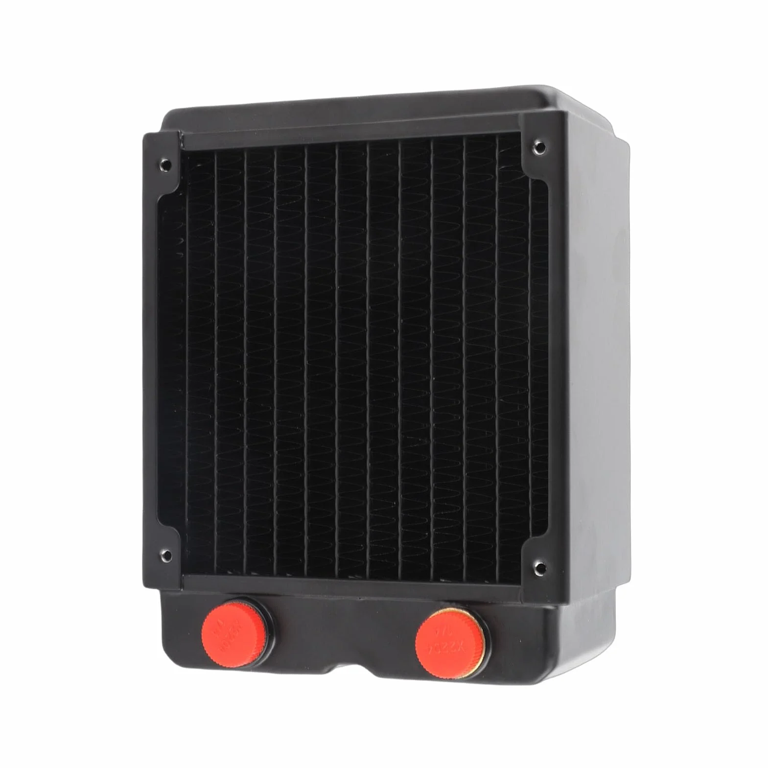 Acouto Chłodzenie Komputerowe Miedziany, 3-warstwowy, 12-rurowy Radiator do Chłodzenia Komputera PC 120 Mm G1/4 Przyspieszenie Wody Fas Chłodnica Komputera PC Radiator Chłodzenia Chłodnica Procesora