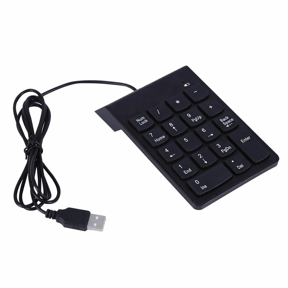 Klawiatura numeryczna USB, mini klawiatura numeryczna 18-klawiszowa klawiatura numeryczna do PC, wprowadzanie danych notebooka