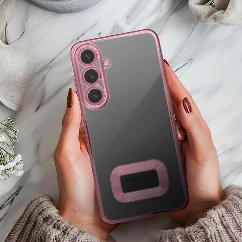 Etui Cool do Samsung A165 Galaxy A16 / A16 5G Metalowa krawędź (różowy)