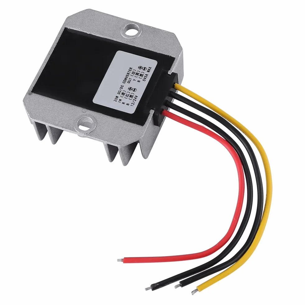 Przetwornica DC-DC 12V/24V do 5V 5A 25W przetwornica napięcia do zasilania samochodowego