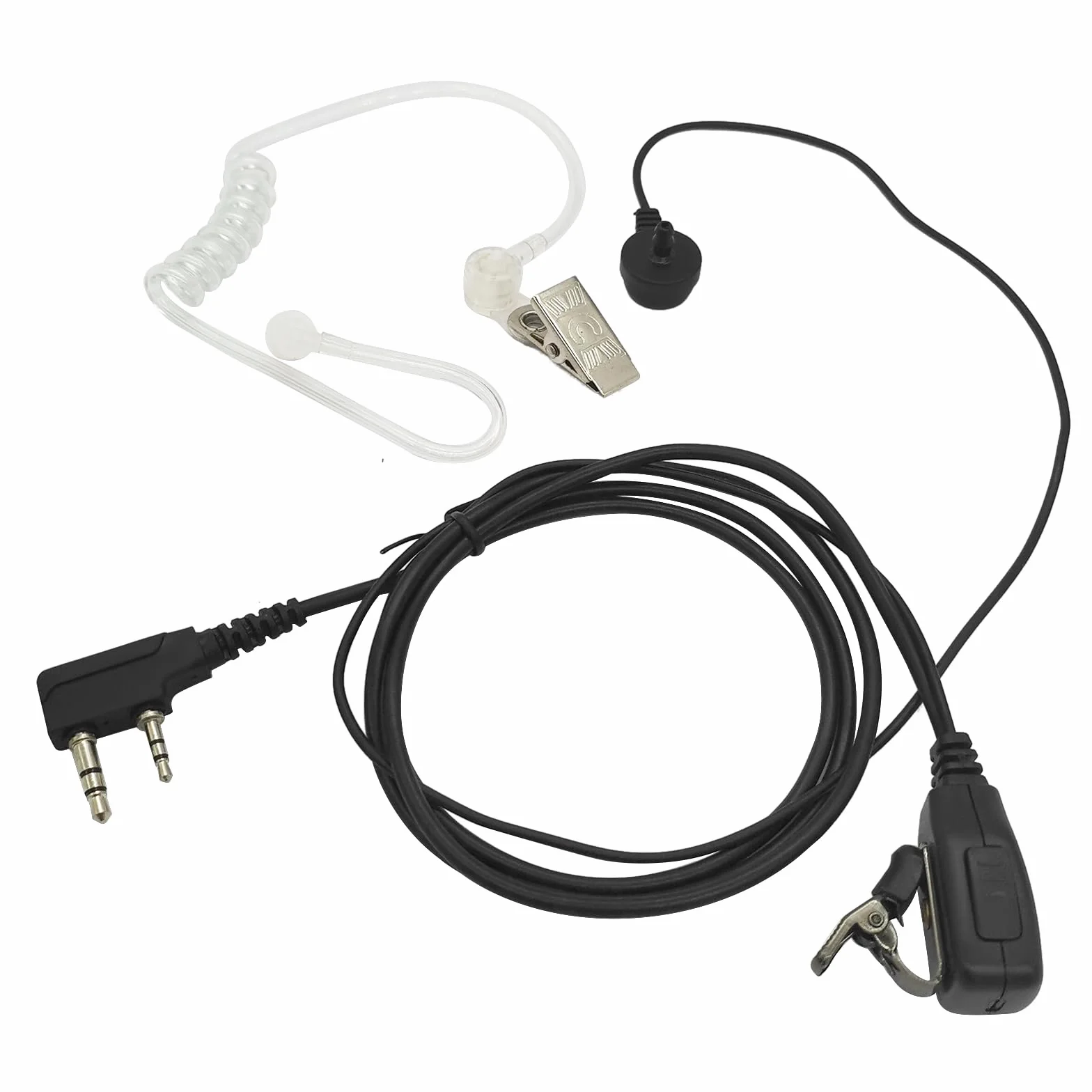 Zestaw słuchawkowy Walkie Talkie dwukierunkowy radiowy zestaw słuchawkowy Ptt Mic słuchawka do Baofeng 2 piny UV-5R BF-F8HP BF-888S Retevis H-777 RT21 RT22 Arcshell AR-5 (10)