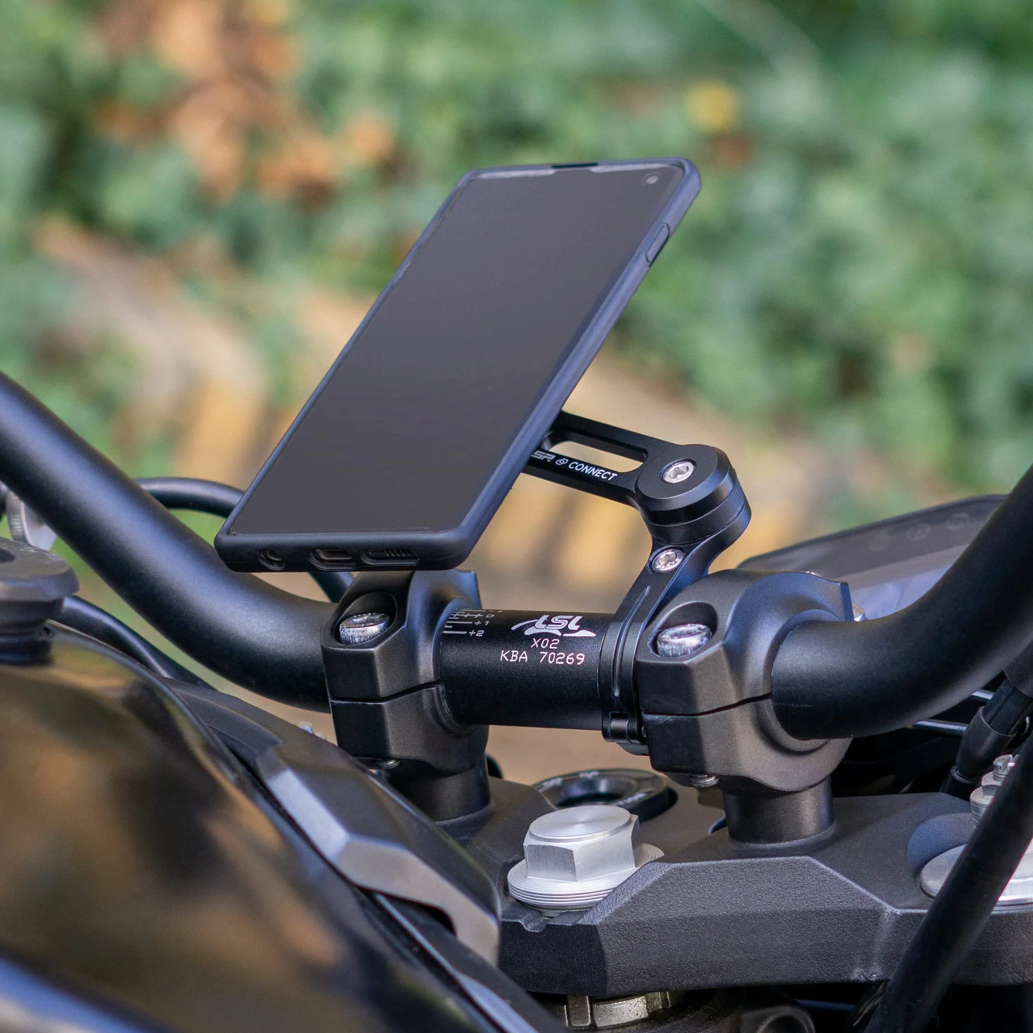 SP CONNECT Uchwyt na telefon komórkowy z modułem antywibracyjnym, wodoszczelny uchwyt na telefon komórkowy do motocykla, roweru, skutera, skutera, akcesoria do wszystkich smartfonów, takich jak iPhone Samsung