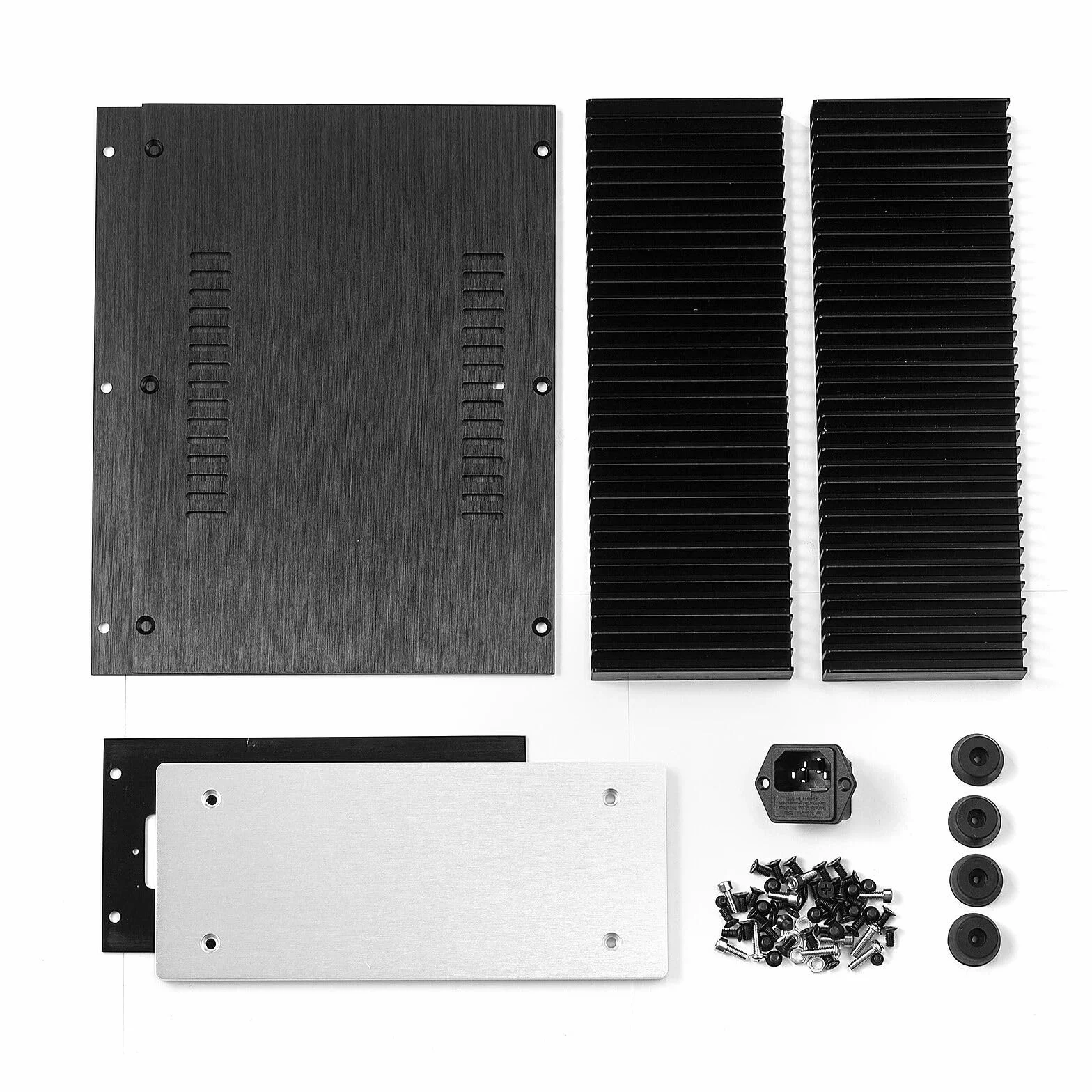 Wzmacniacz DIY / przedwzmacniacz / obudowa DAC, pudełko projektowe z aluminium, do majsterkowania, elektryczna puszka przyłączeniowa, walizka elektryczna, lodówka turystyczna, obudowa płytki