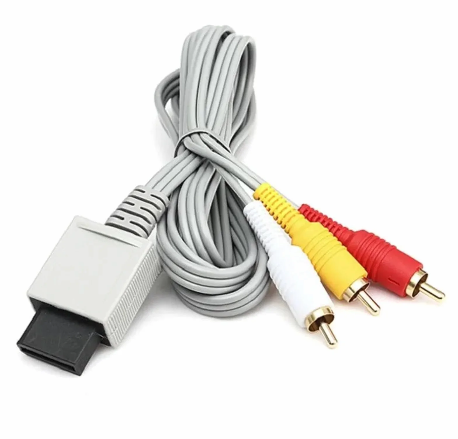 Uniwersalny kabel 50 sztuk do konsoli kontrolera Nintendo Wii, kompozytowy kabel audio i wideo AV for Will