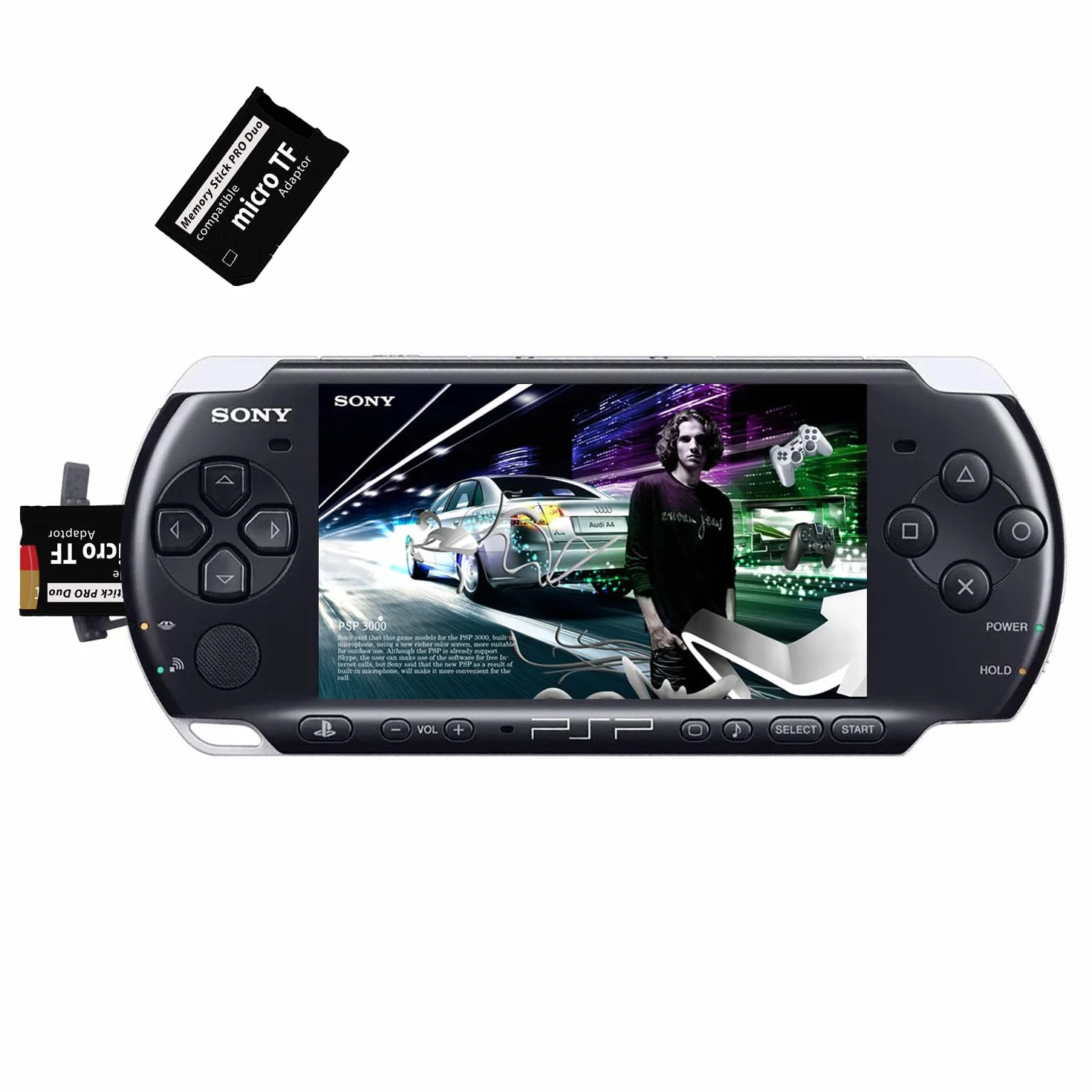 LEAGY PSP 1000, PSP 2000, Adapter Pamięci PSP3000, Karta Micro SD do Pamięci Pro Duo MagicGate do Handycame, Kamera, Sony Playstation Przenośna