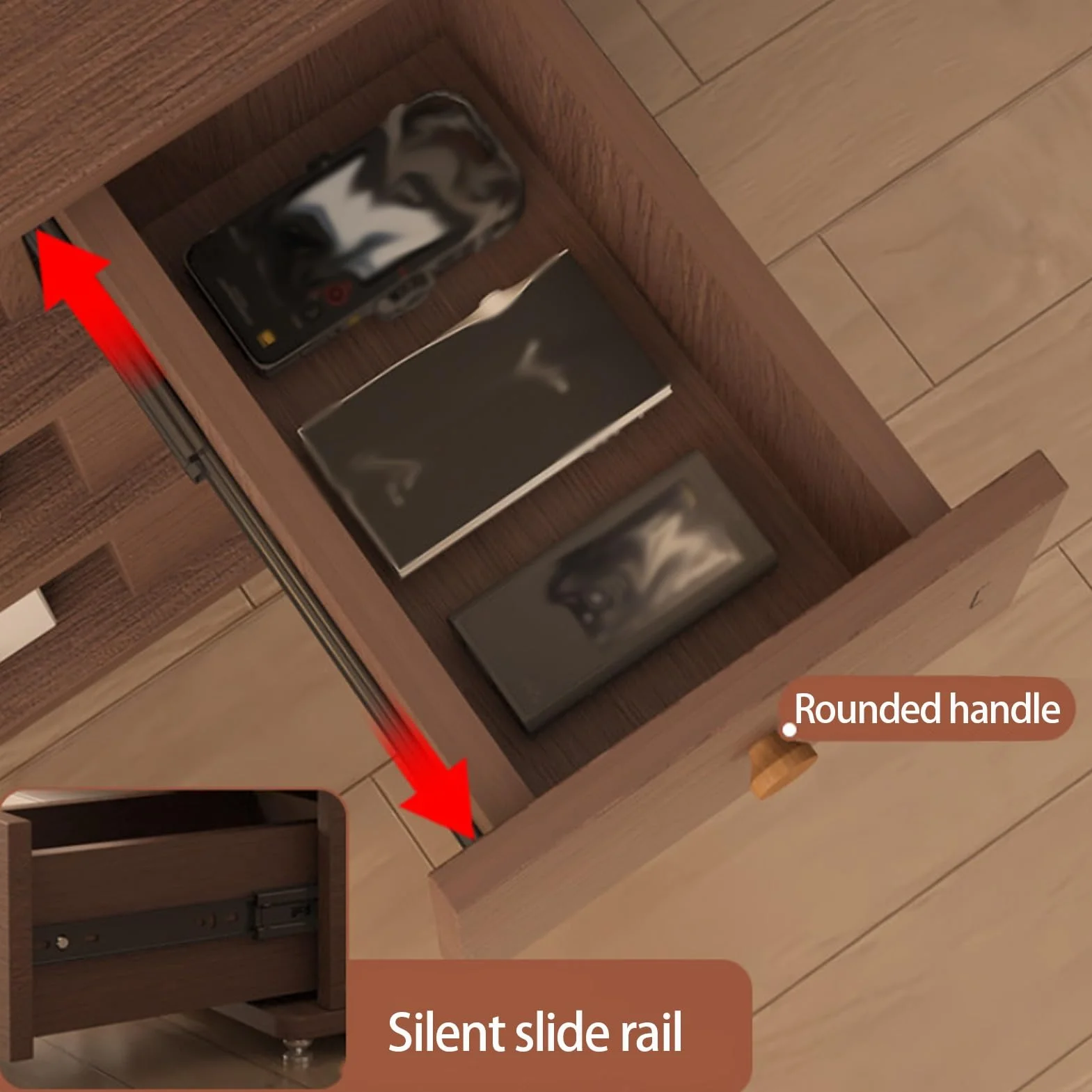 Regulowany Stojak na CD 4 Poziomy, Wielopoziomowy Organizer na Sprzęt Audio | 4-Poziomowe Rustykalne BrąZowe Rozrywki, łAtwe w MontażU, do Salonu i Sypialni(Brown)