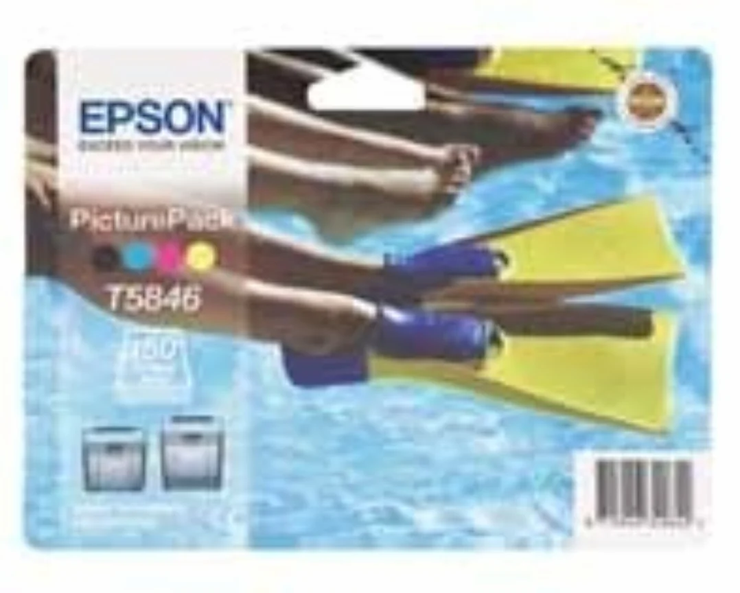 Epson T5846 PictureMate zestaw 150 arkuszy plus tusz do zdjęcia Mate 240/260/280/290 Ref C13T58464010