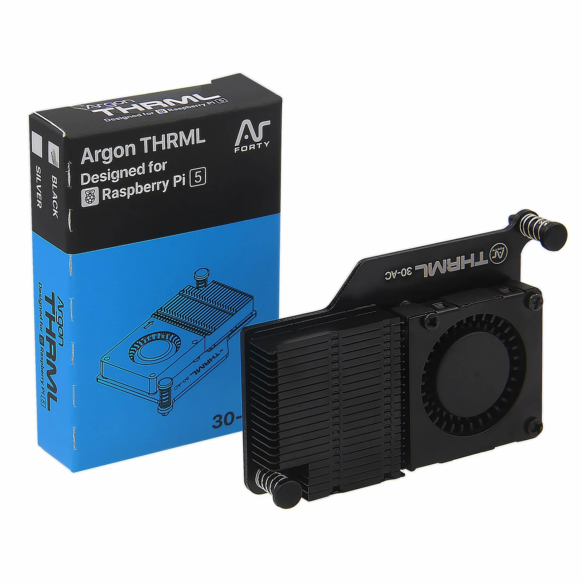 Geekworm Argon THRML 30 mm Active Cooler for Raspberry Pi 5, THRML 30-AC