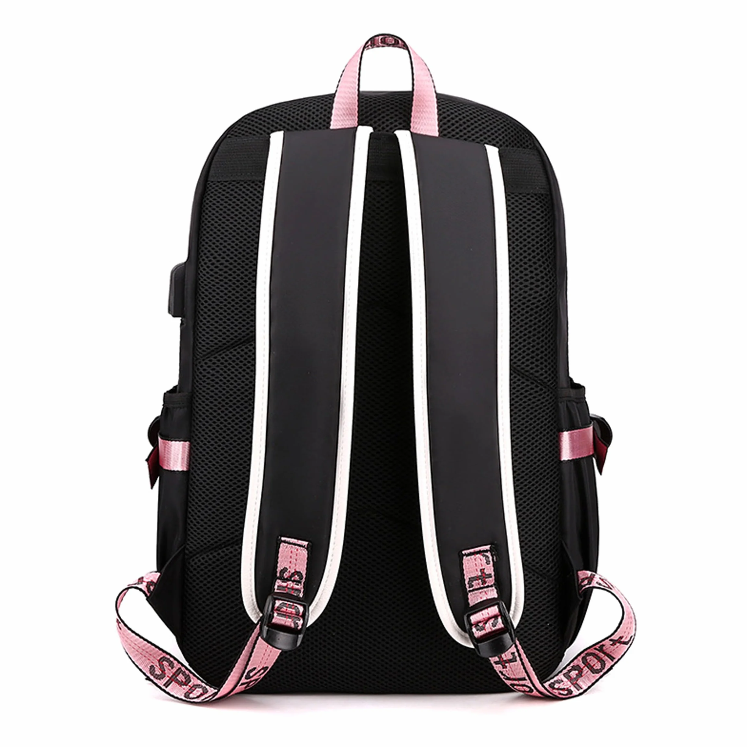 Roffatide Anime Kuromi Print Business Casual Laptop Ramiona Plecak Podróżny Turystyka Plecak Plecak 17 cali