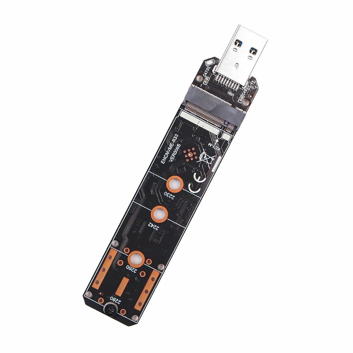DollaTek Adapter USB M.2 Nvme na USB adapter przeno?ny Ssd 10 Gb/s USB 3.2 Gen 2 chip mostkowy M.2 Nvme adapter USB