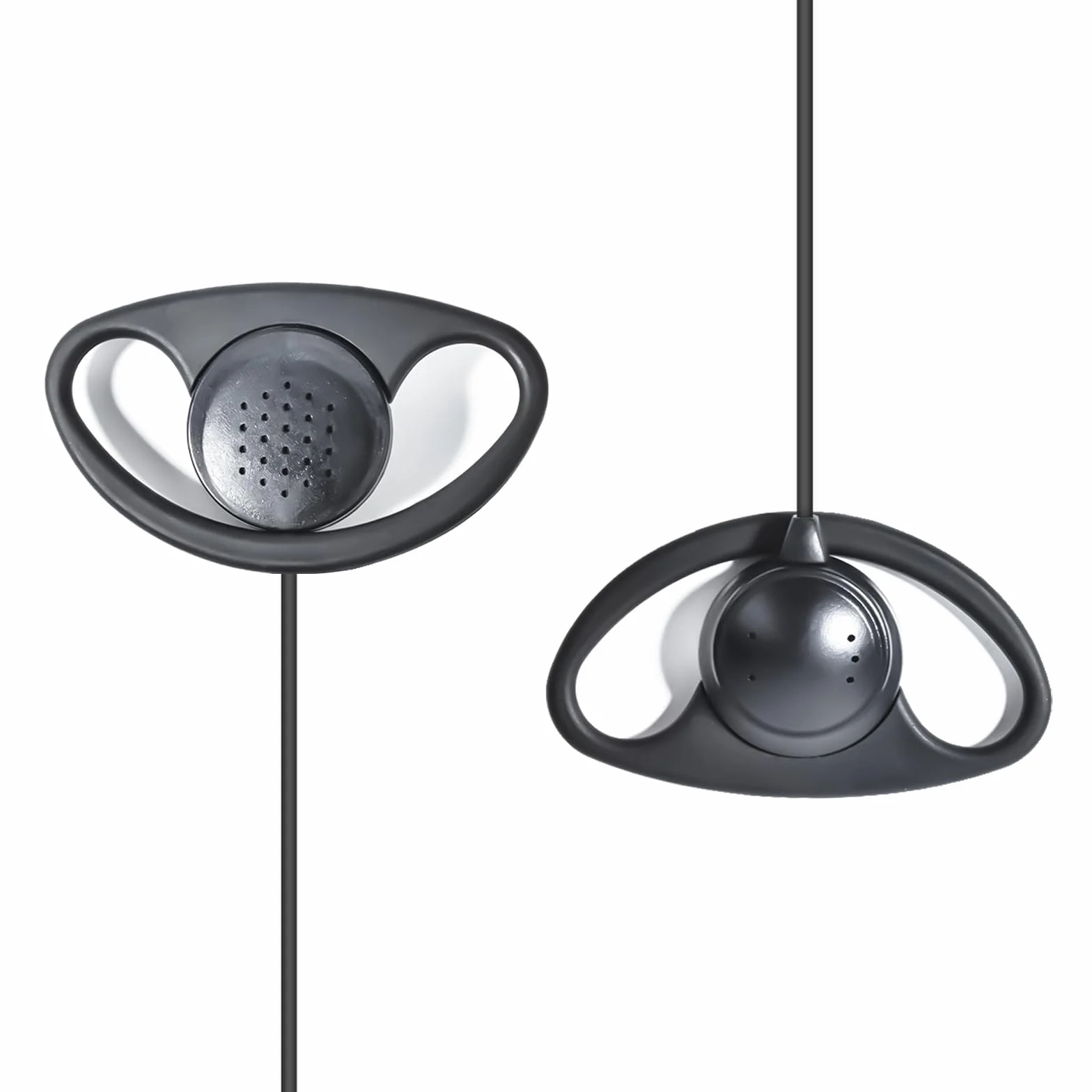 1 Pin 3.5mm Jack Zestaw słuchawkowy 180° wspólny Odbiór Tylko Walkie Talkie Słuchawka kompatybilna z Motorola Sepura Rexon Baofeng Quansheng radiotelefony ręczne (Kształt D, 10)