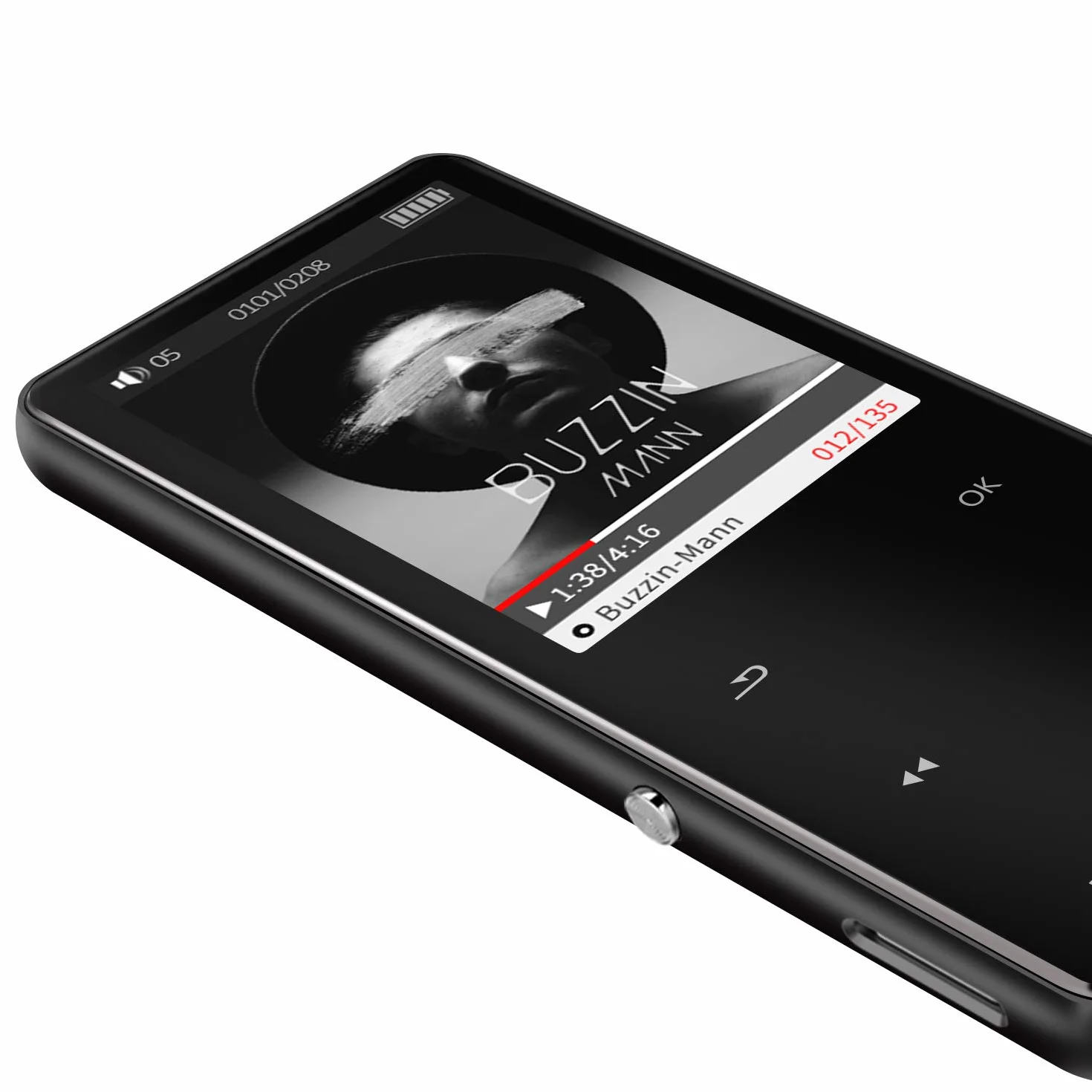 Odtwarzacz MP3 32 GB Bluetooth 2.5D ekran dotykowy przycisk cyfrowy przenośny odtwarzacz MP3 z radiem FM głośnik wideo Hi-Fi muzyka super dźwięk dyktafon A-B Repeti obsługa karty do 128 GB