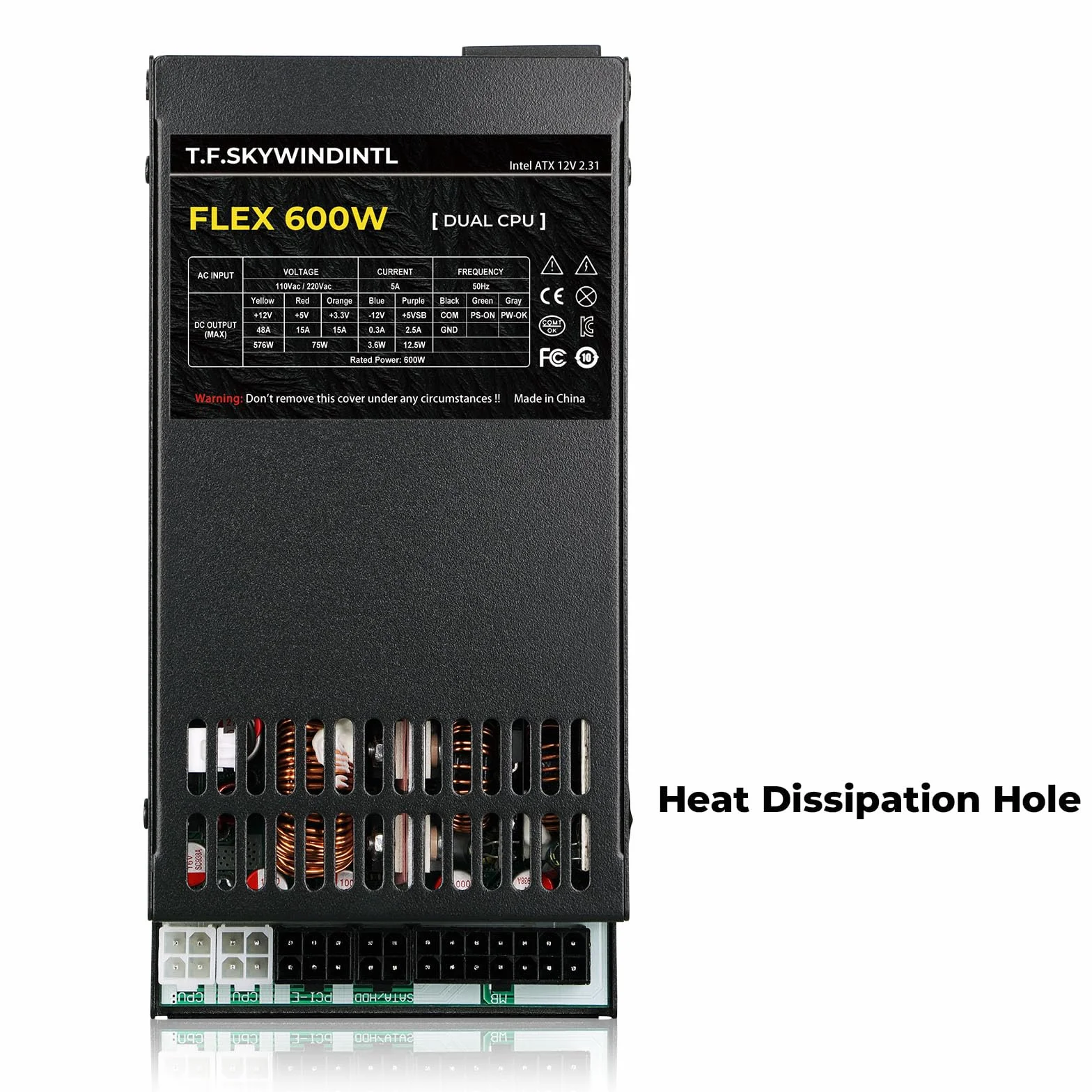 Elastyczny zasilacz 600 W pełni modułowy zasilacz 110/220 V podwójne złącze procesora Ultra cichy zasilacz do komputera PC serwera POS AIO system