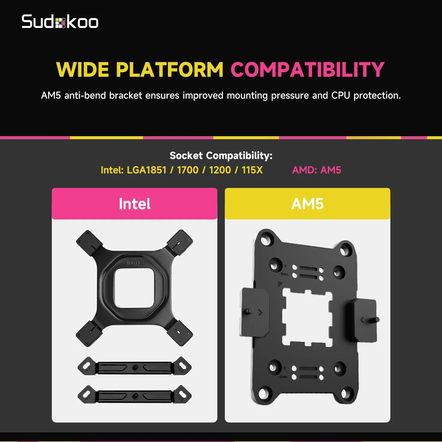 Sudokoo SK700 MACH Chłodzenie CPU: Air Cooler z Wentylator 120mm PWM MACH120 - Single Tower z 7 Rurki Cieplne dla AMD AM5 & Intel LGA 1851/1700/1200/115X, TDP 280W, Łatwy Montaż