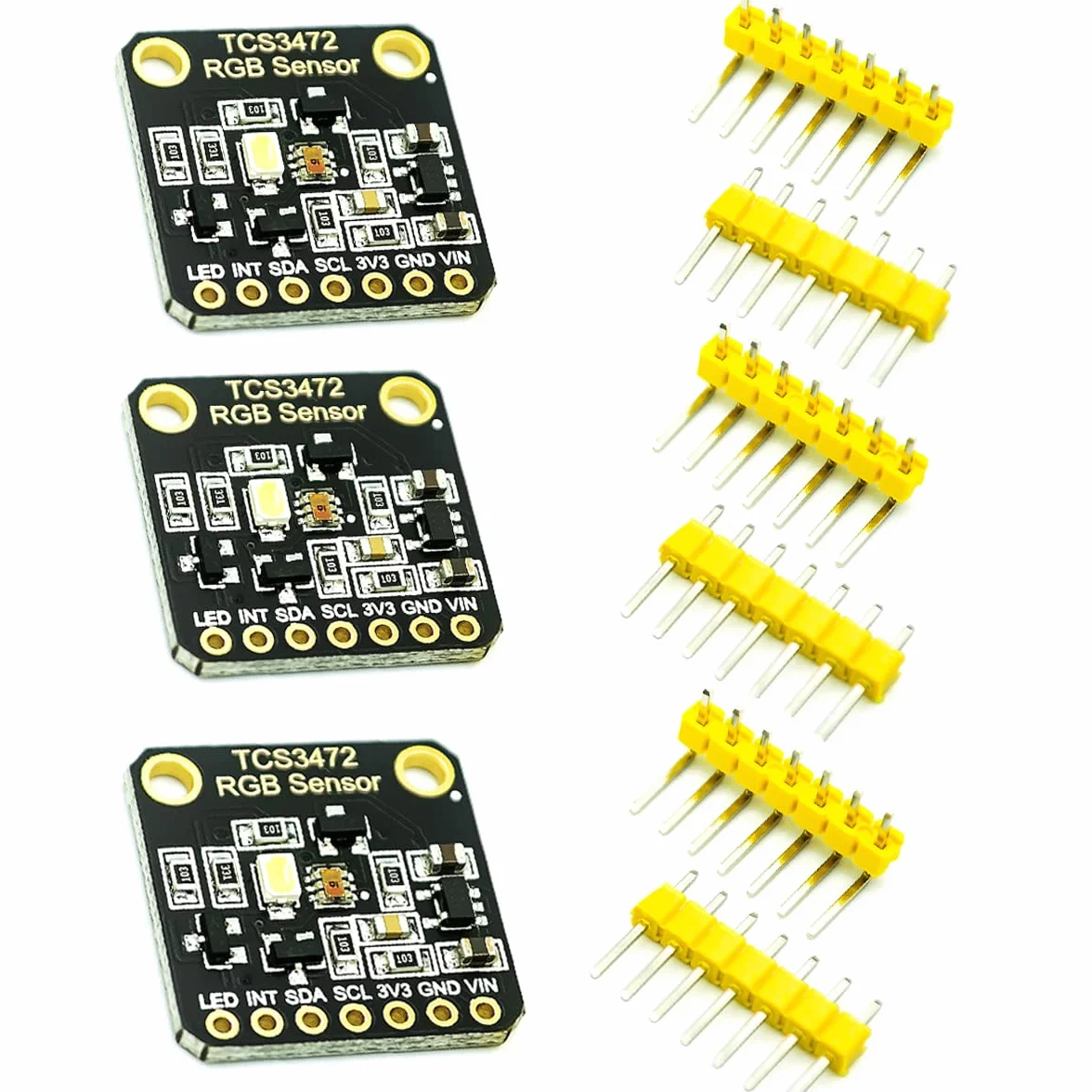 Hailege TCS34725 TCS-34725 RGB Light Color Sensor Colour Recognition Module RGB Color Sensor with IR Filter IR
