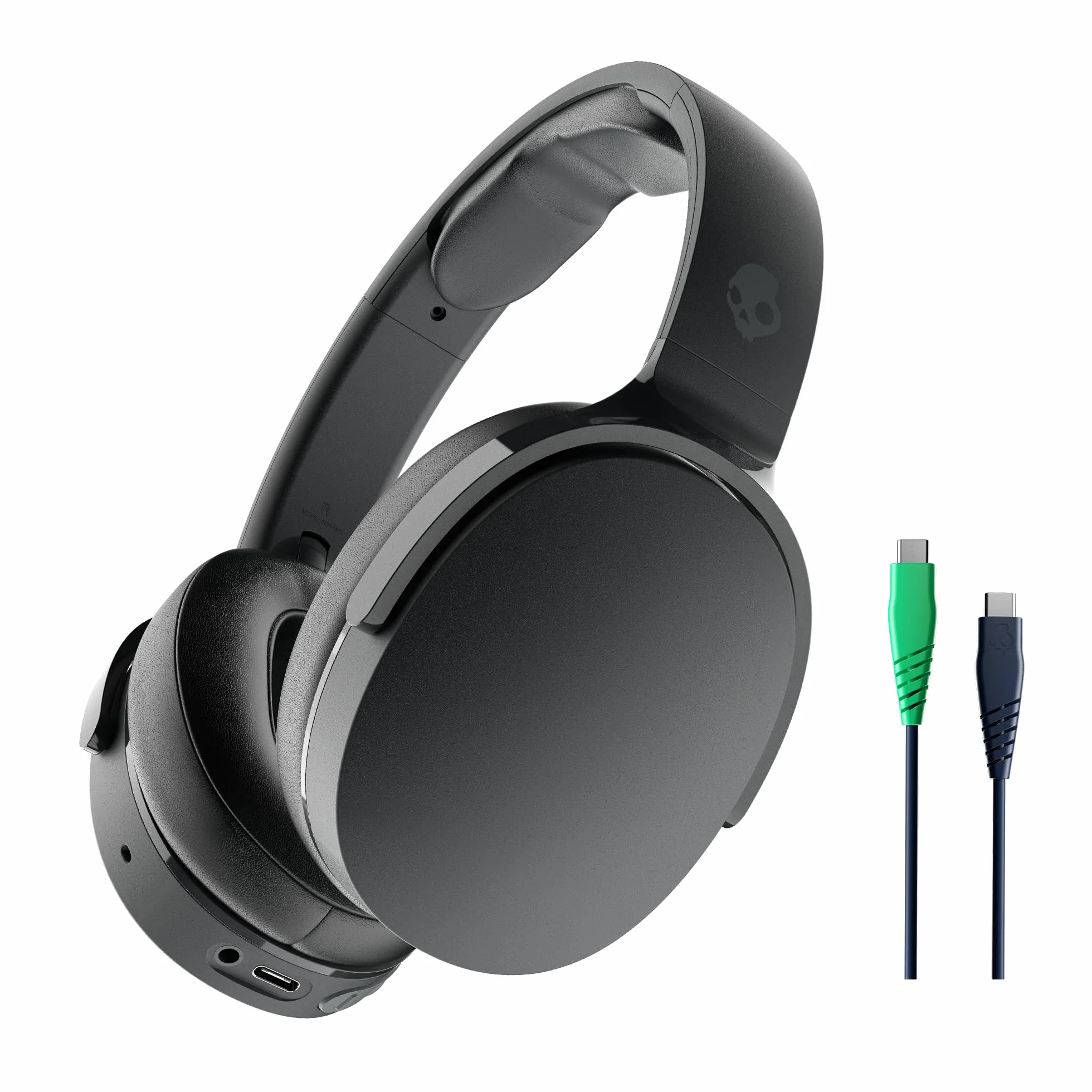 Skullcandy Hesh Evo Bezprzewodowe Słuchawki Nauszne, 36 godz. Słuchania, Mikrofon, Obsługa iPhone’a, Androida i urządzeń Bluetooth – czarny