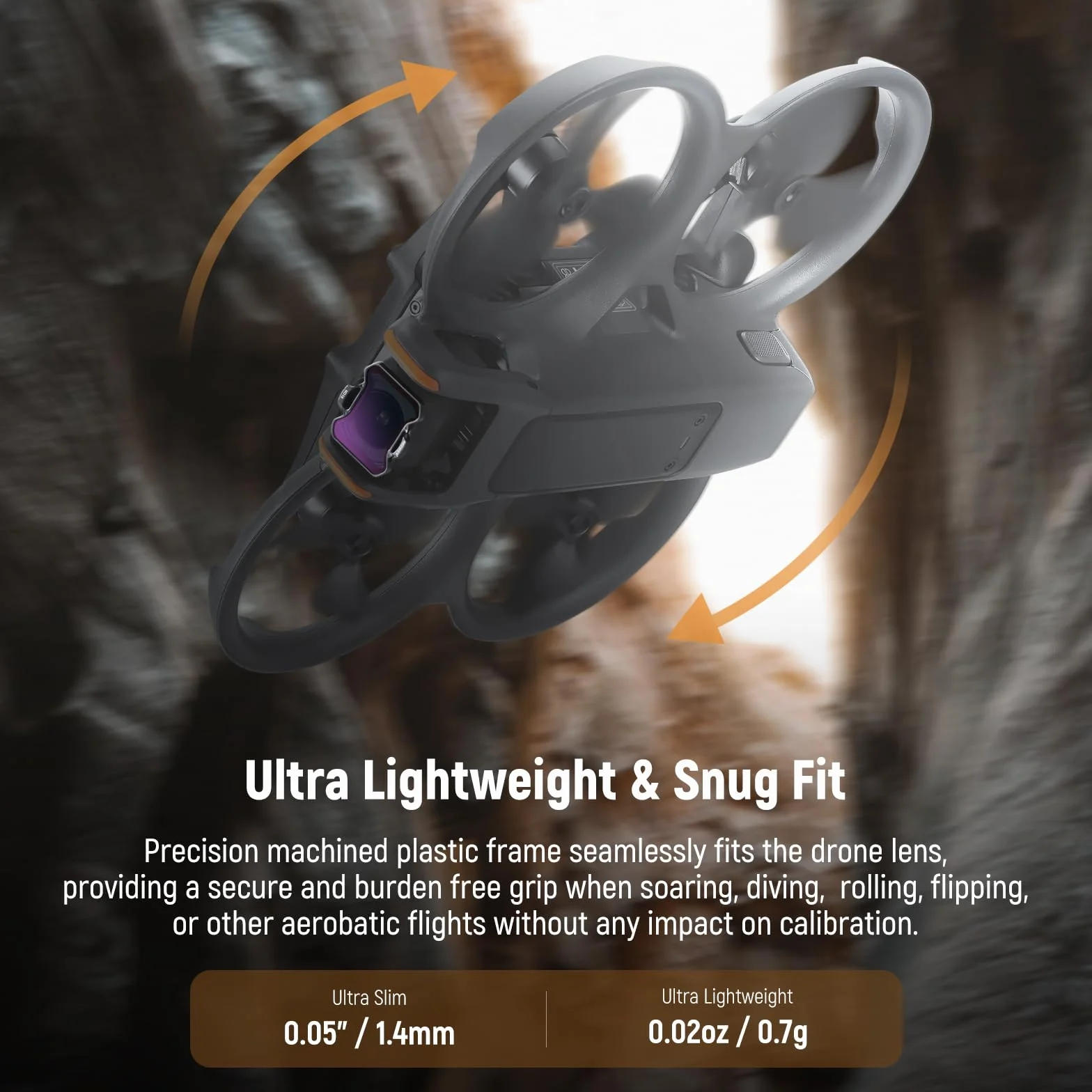 NEEWER Zestaw filtrów neutralnych 4 sztuk dla dji Avata 2, ND8/ND16/ND32/ND64, akcesoria do drona, szkło HD z dwustronną powłoką, bez zakłóceń z osłoną obiektywu