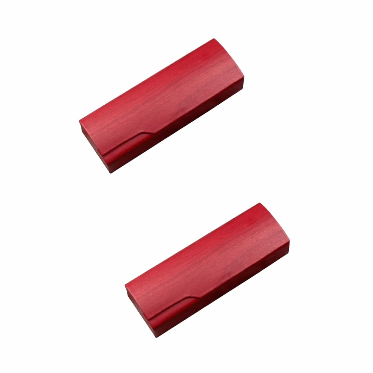 Etui na okulary, 2 sztuki etui na okulary etui na okulary drewniane etui na okulary podróżne skórzane etui na okulary przeciwsłoneczne kwadratowe/372