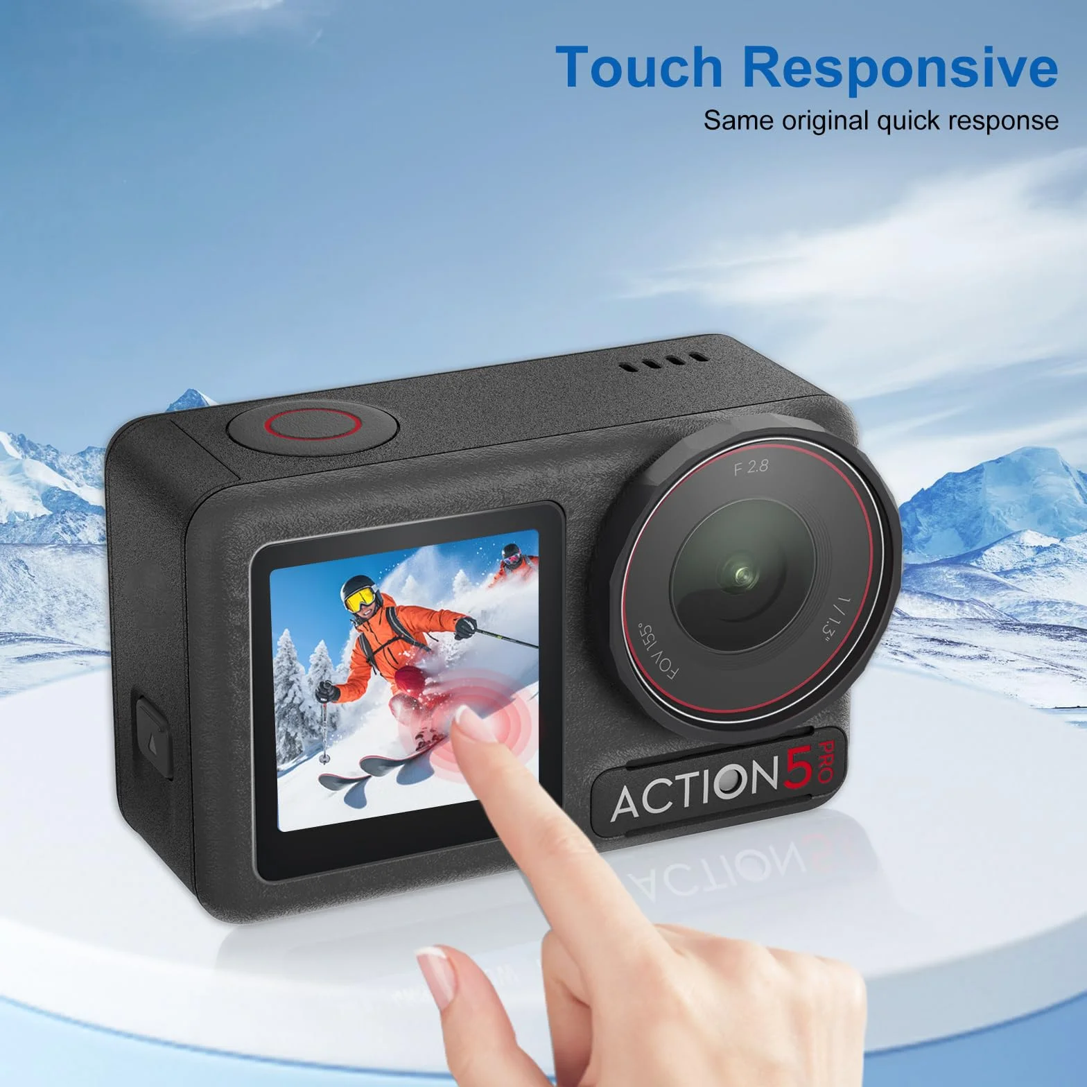 3 zestawy folii ochronnej na wyświetlacz do DJI Osmo Action 5 Pro z silikonową osłoną obiektywu, Ultra HD, twardość 9H, odporna na zarysowania, zabezpieczona przed pęcherzami