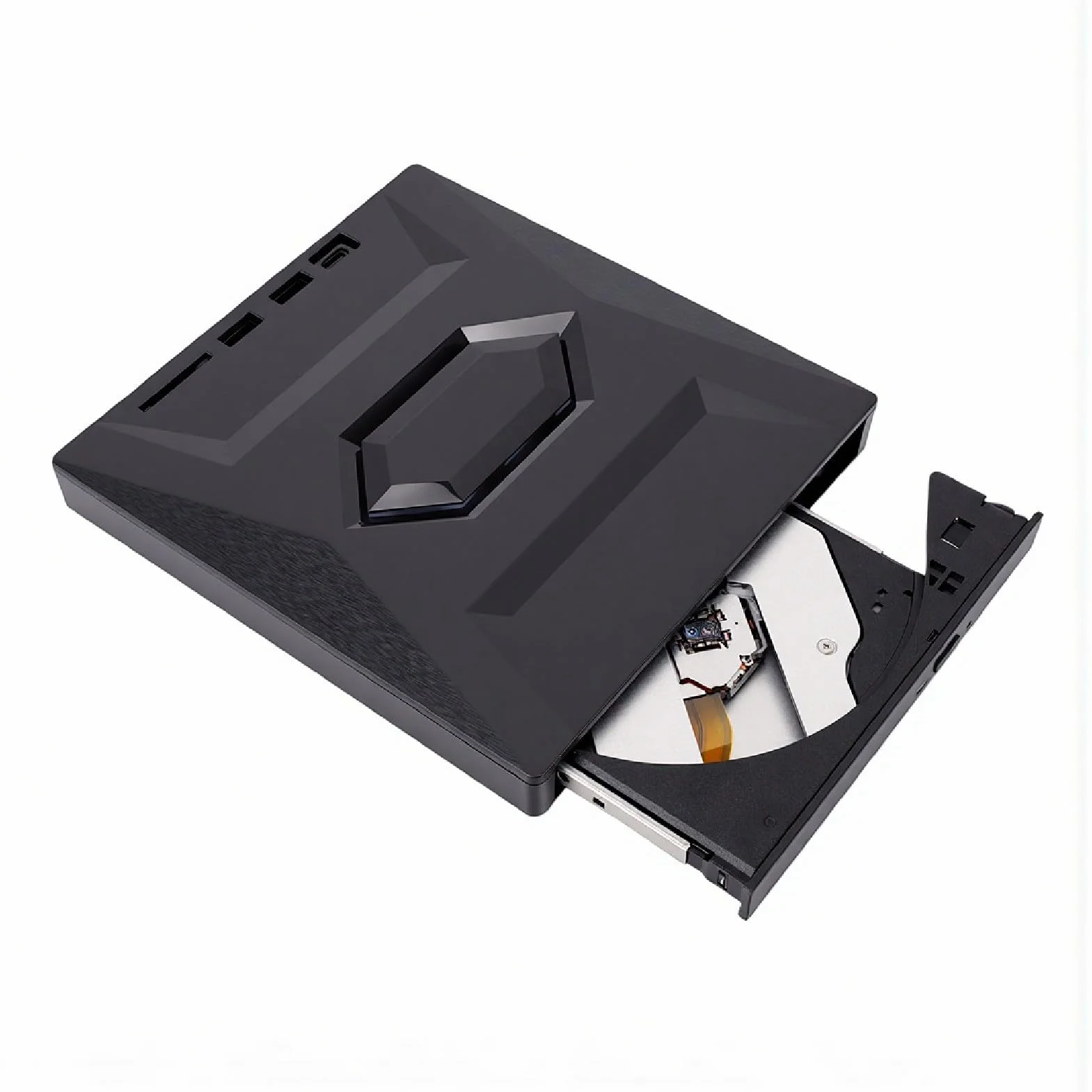 Zewnętrzny Napęd Blu Ray do Laptopa, Nagrywarka CD DVD Blu Ray, Przenośny Odtwarzacz - DVD Napęd CD Kompatybilny z Laptopem, Komputer Stacjonarny do Podróży Służbowych i