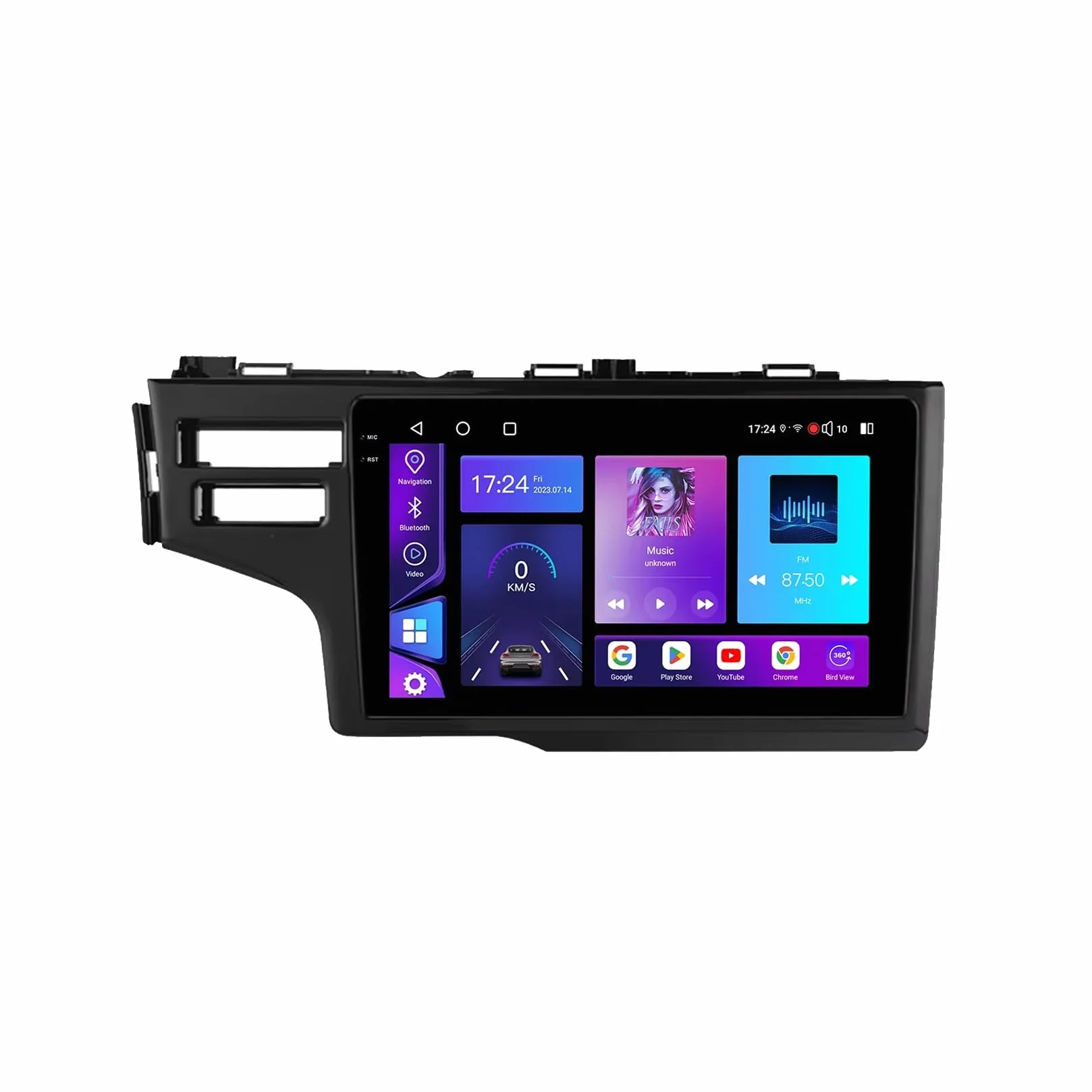 Radio Samochodowe dla Honda Jazz 3 2015-2020 Przenośny OdtwarzaczDotykowym Hd, Bluetooth, Wi-Fi, Radiem, Wideo I Muzyką; Mirror Link, 4 Rdzeń 4G+64G