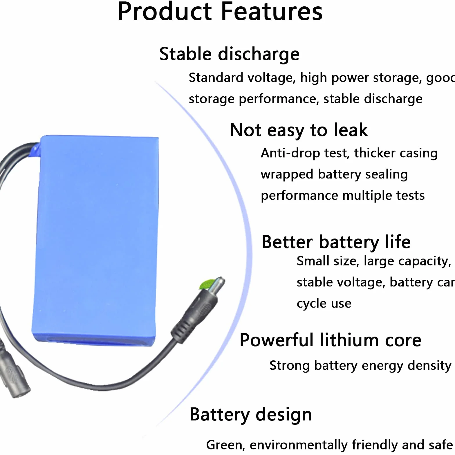Akumulator litowo-jonowy DC 24 V Przenośna bateria litowo-polimerowa o dużej pojemności 15000 mAh z ładowarką nadaje się do zabawek elektrycznych, lamp ksenonowych taśm LED itp.