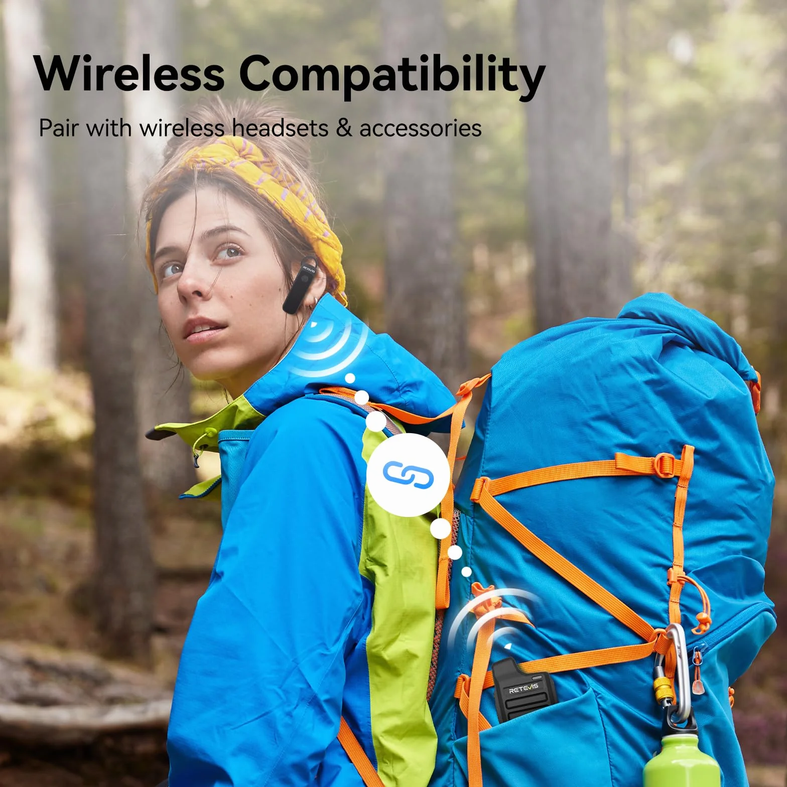 Retevis L71 Radiotelefon sieciowy 4G, Nieograniczony Zasięg, Typu C, Obsługa Wi-Fi i Zello, 4000 mAh, Przenośne Radiotelefony Dwukierunkowe z Funkcją PoC na Rodzinne Wycieczki (1 Szt.)
