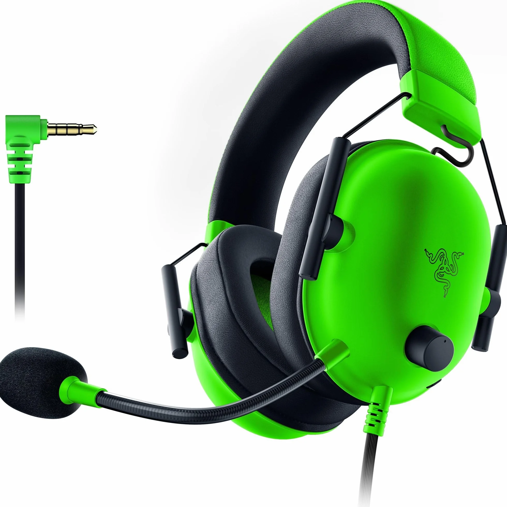Razer BlackShark V2 X Zestaw słuchawkowy do gier: dźwięk przestrzenny 7,1 - sterowniki 50 mm - poduszka z pianki z pamięcią kształtu - do PC, PS4, PS5, przełącznika, Xbox One, gniazdo audio 3,5 mm,