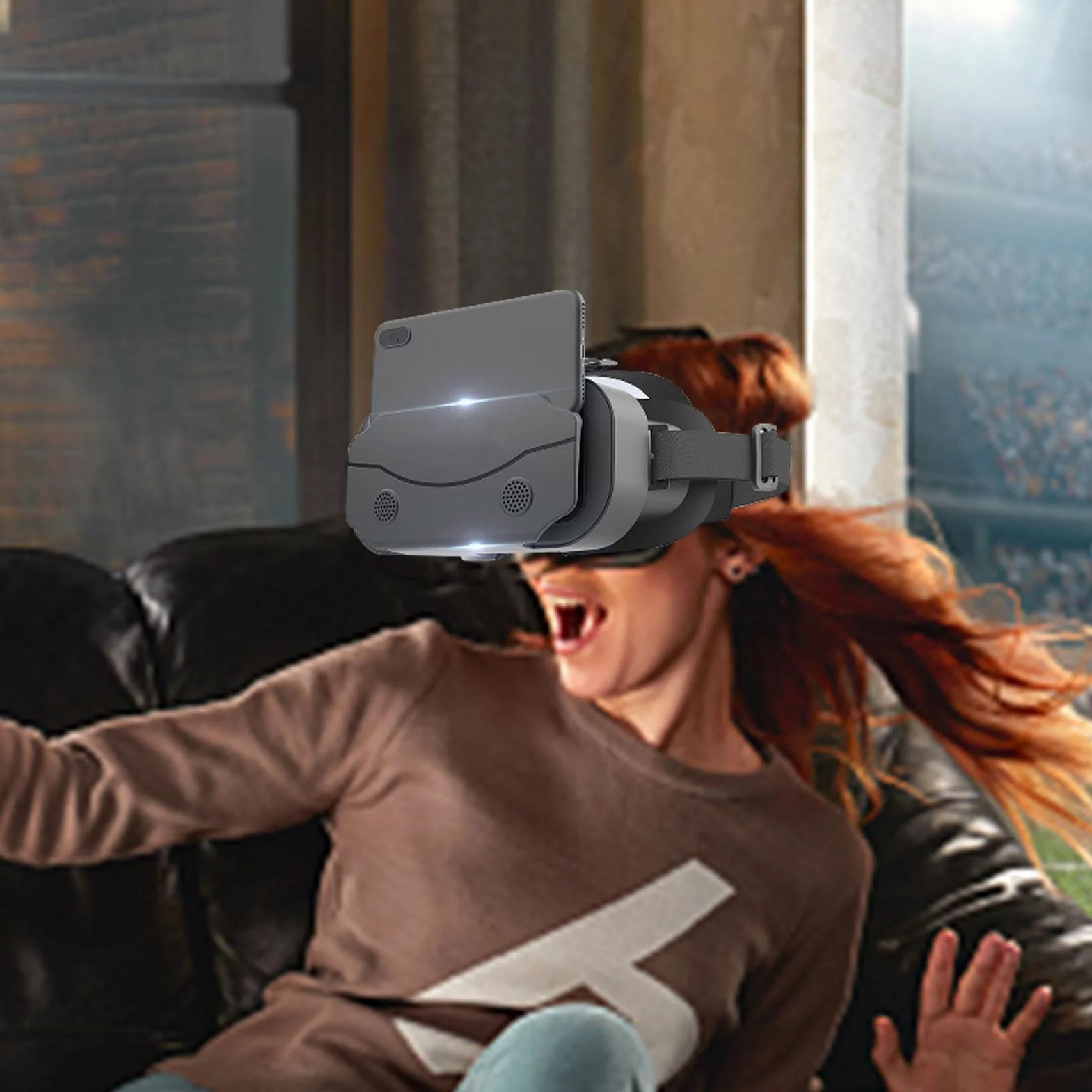 5 Pcs Okulary wirtualnej rzeczywisto?ci - Zestaw s?uchawkowy VR dla Androida | Okulary HD VR Zestaw s?uchawkowy do wirtualnej rzeczywisto?ci do gier VR Filmy, zestaw s?uchawkowy VR do Homraa