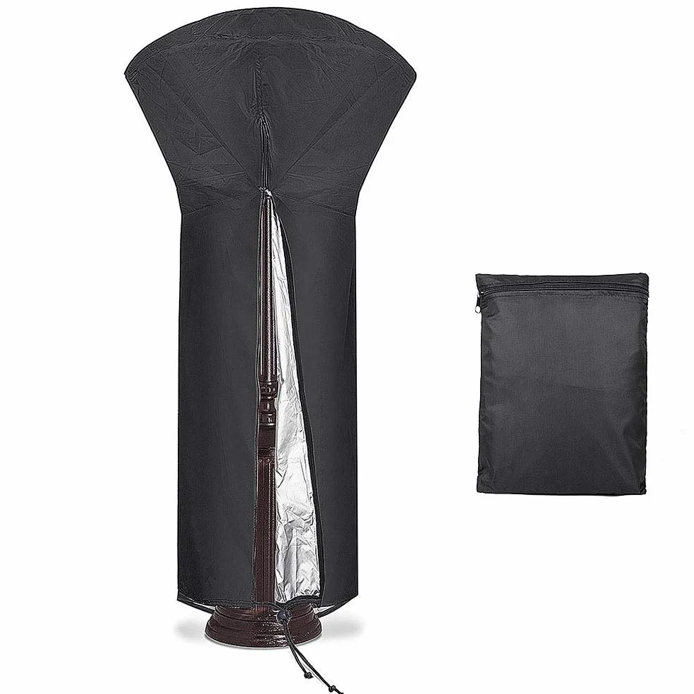 Diealles Shine Vordas wodoodporny pokrowiec na grzejnik patio 226 x 85 x 48 cm czarny