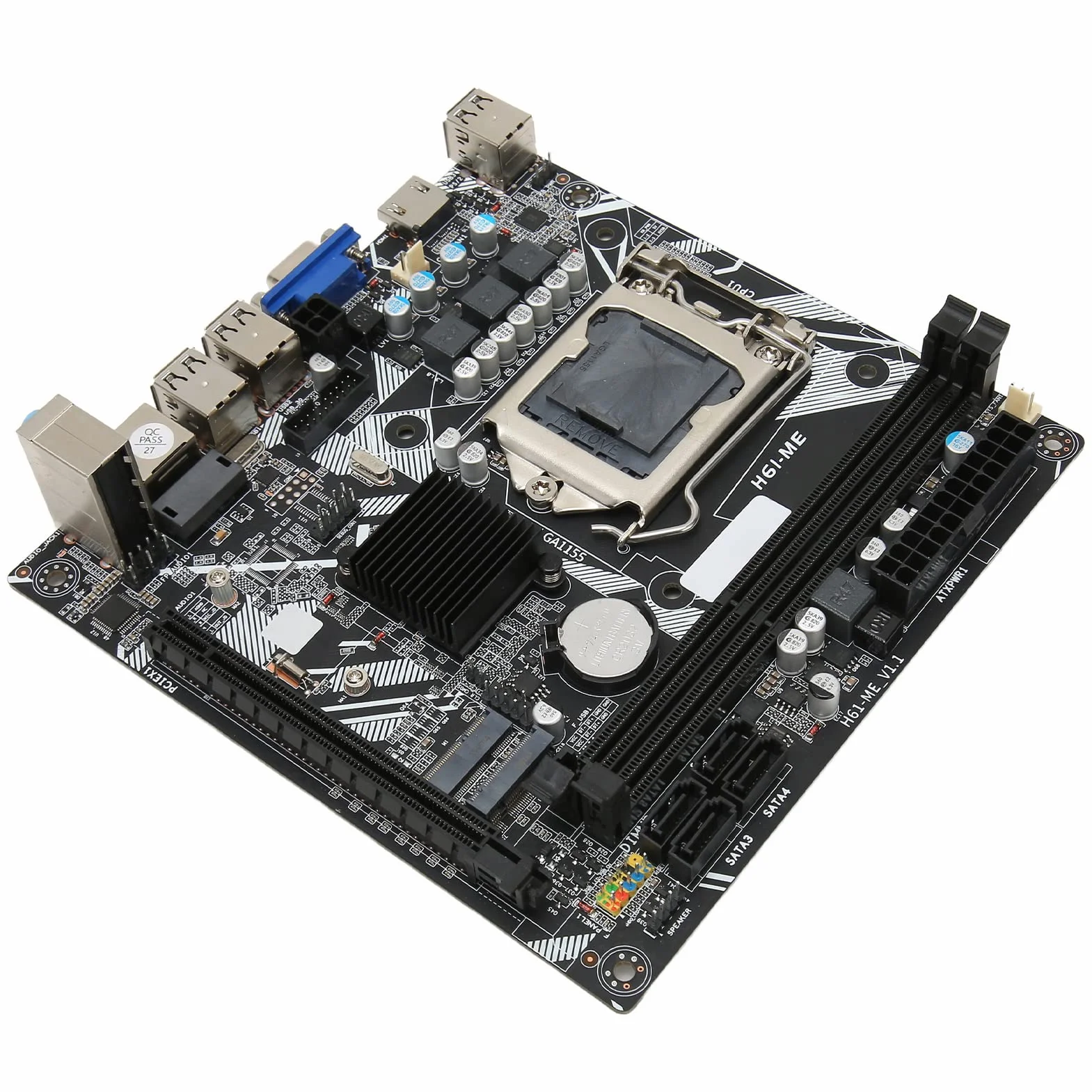 LGA 1155 Płyta Główna Mini ITX DDR3 do Komputera Stacjonarnego Płyta Główna Komputera NVME WiFi M.2 VGA Wyjście HD 10 USB 2.0 Mini ITX Kompletna Zamienna Płyta Główna