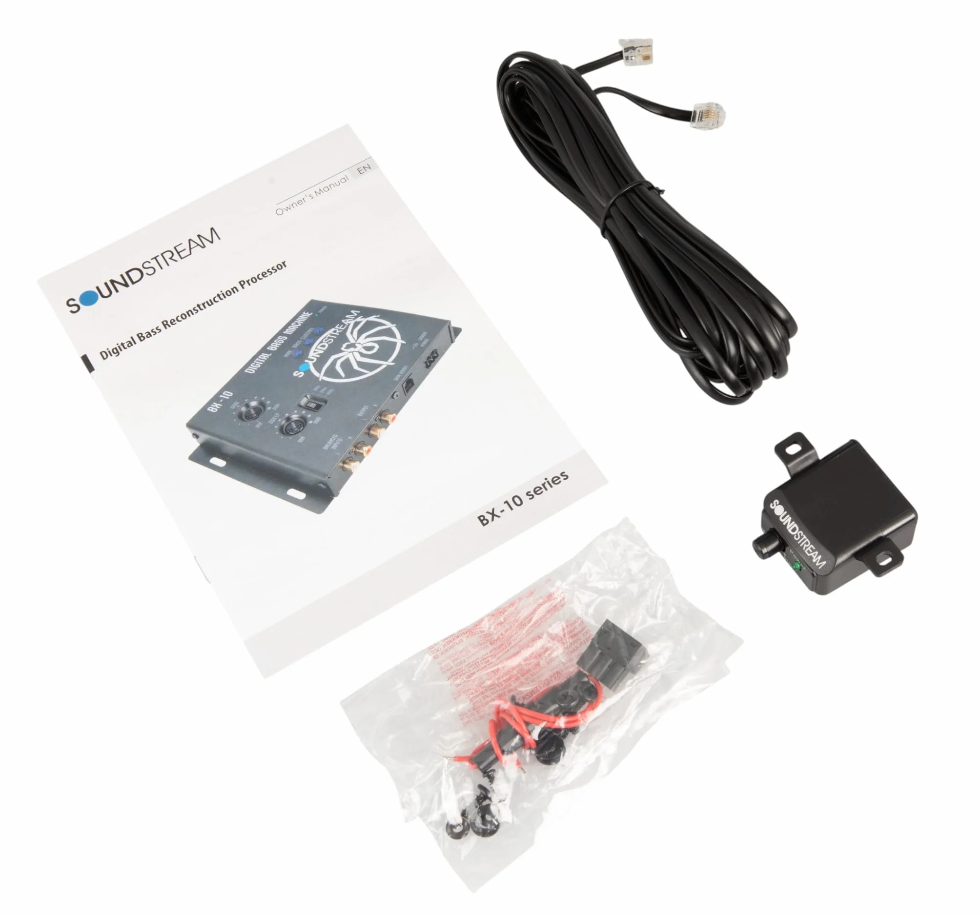Soundstream Bx-10 W cyfrowy procesor przebudowy basów z pilotem (biały)