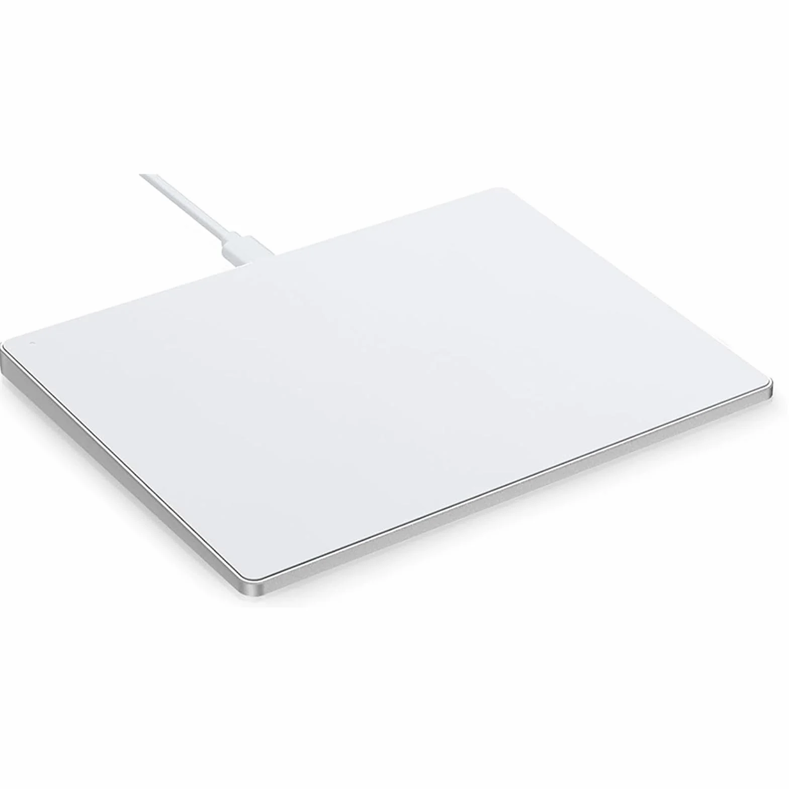 Przewodowy Gładzik USB, Duża, Ultracienka, Przenośna Mysz z Touchpadem i obsługą Wielu Gestów, do Komputera Stacjonarnego i Laptopa (WHITE)