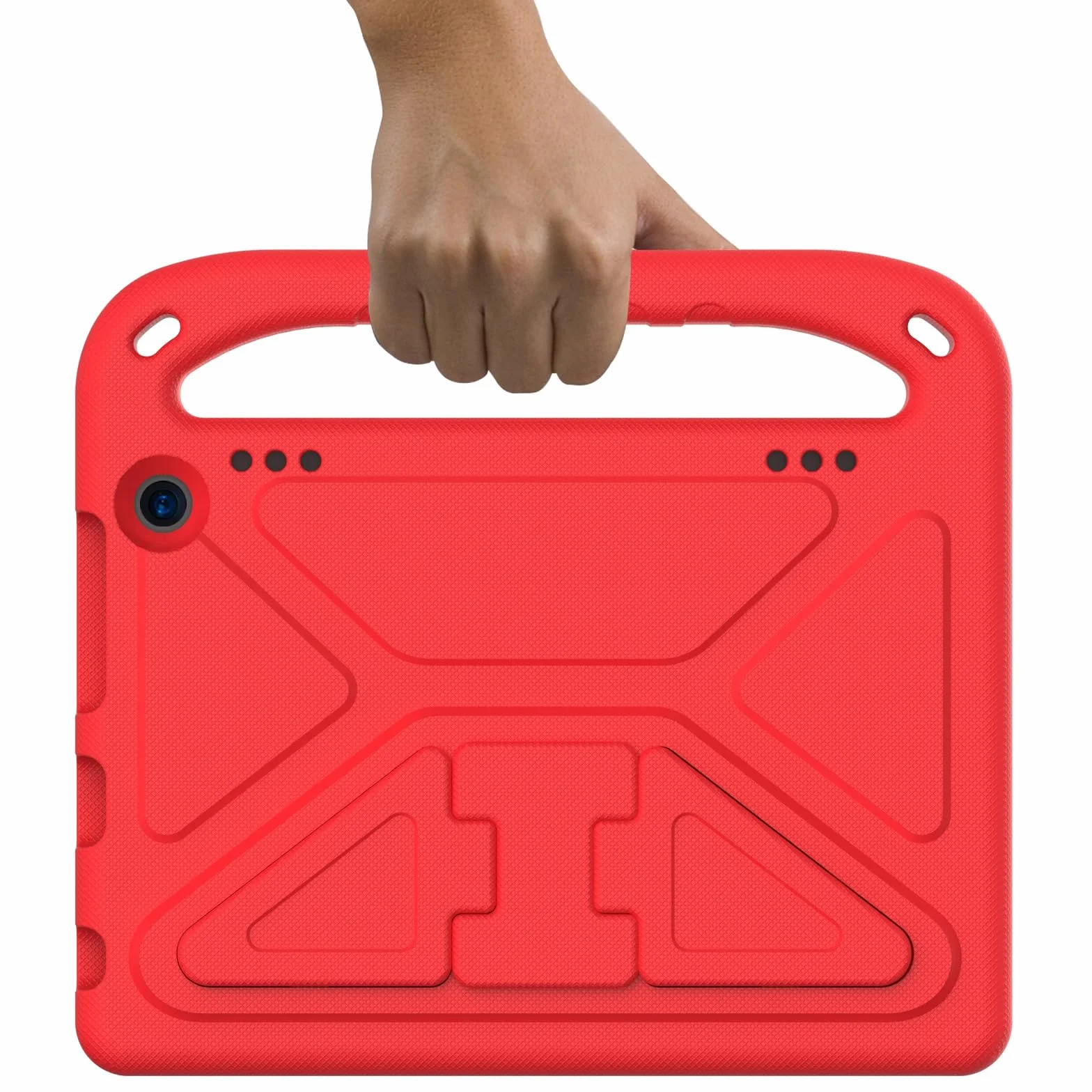 Pokrywa tabletu Kompatybilny z Kindle Fire HD8/HD 8 Plus 2022 2020, amortyzujący wstrząsy, z uchwytem, ​​EVA, uchwytem, ​​solidne etui na tablet dla dzieci, lekkie Strona główna tabletu(Rosso)