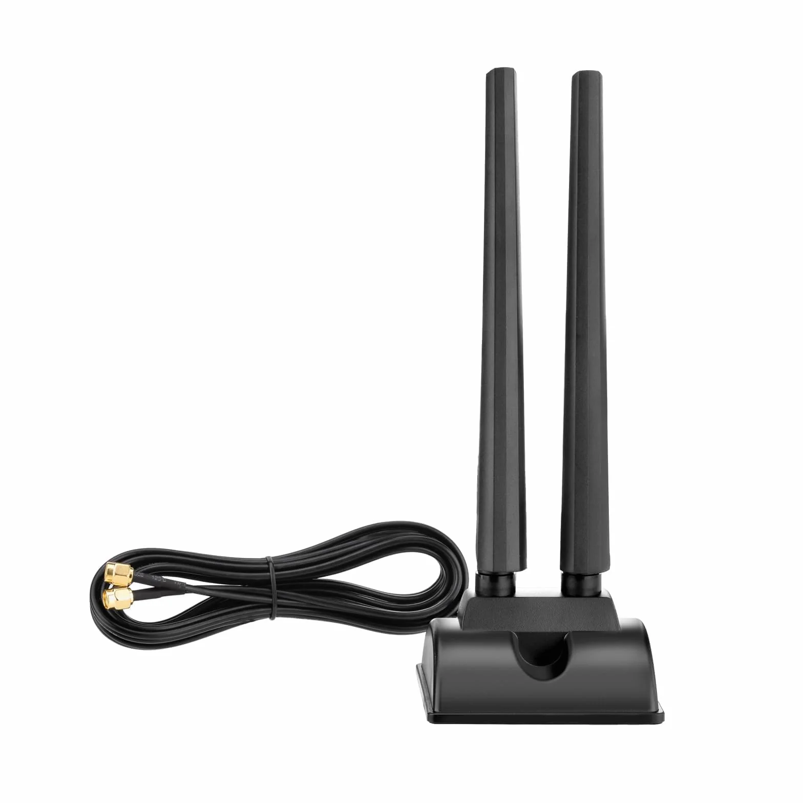 Superbat Antena WiFi 6E Tri-Band 2,4 GHz 5 GHz 6 GHz WLAN Antena magnetyczna Base z RP-SMA 200 cm przedłużacz do kart Wi-Fi, karty PCI, płyty głównej Bluetooth, Wi-Fi 6, routera FPV, kamera