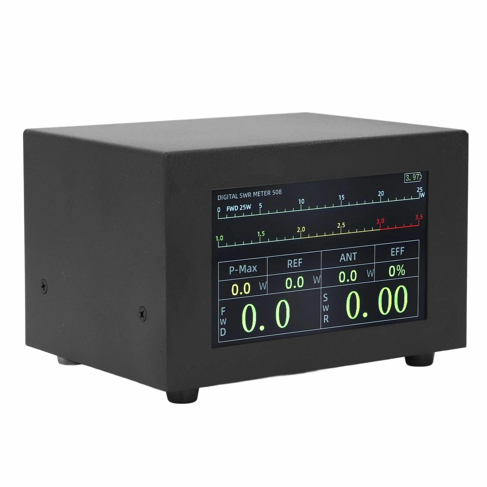 Eujgoov Miernik mocy SWR 200 W, cyfrowy, IPS, typ C, 1,8-54 MHz, czarny