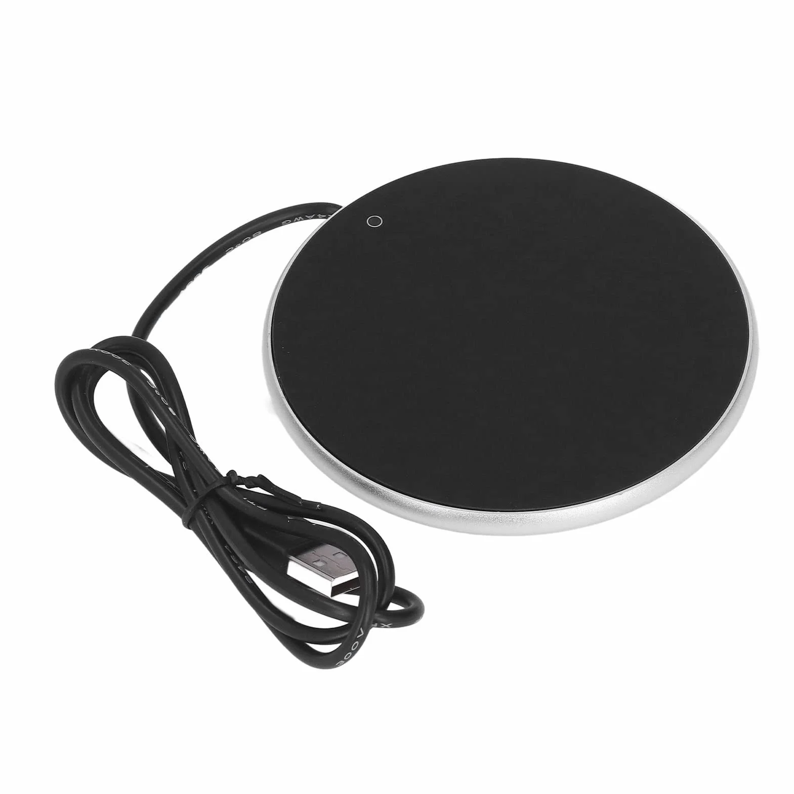 Podgrzewacz do filiżanek 55°C USB, inteligentna podstawka pod szklanki Ø 10,3 cm srebrny