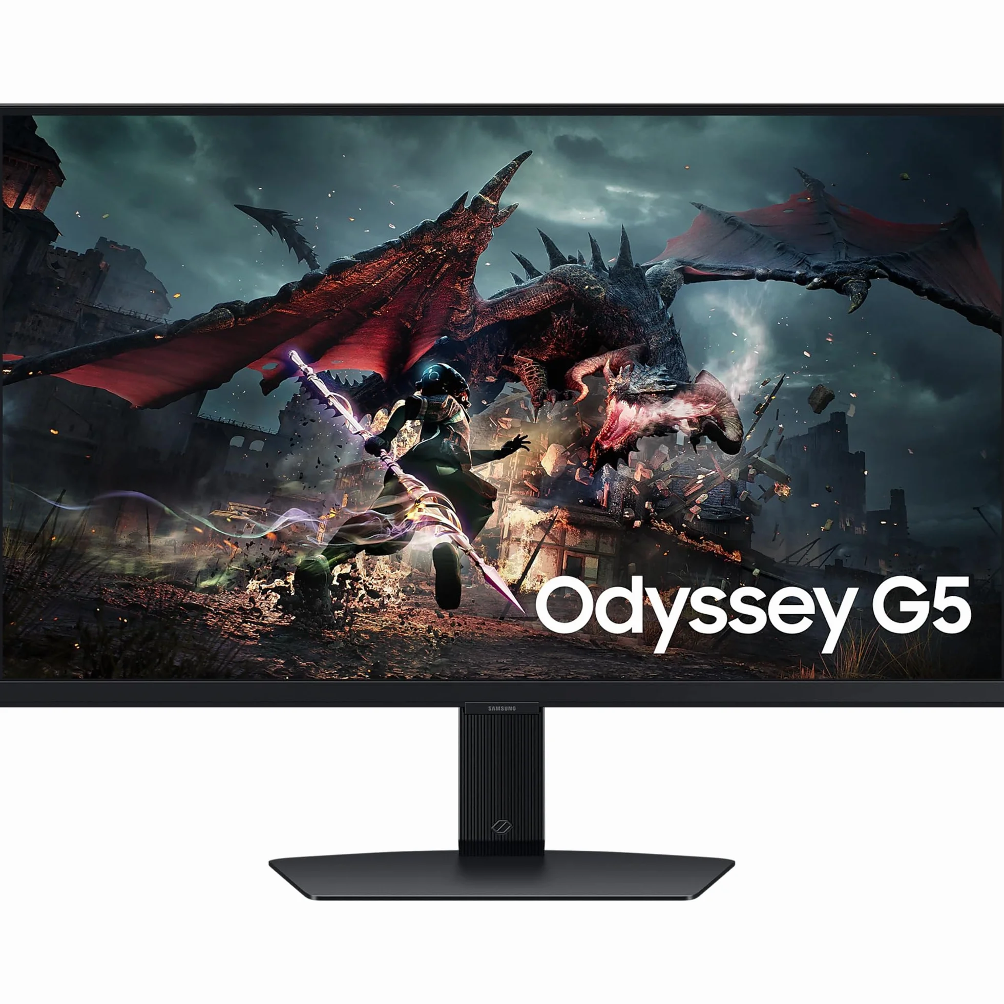Samsung Odyssey G50D QHD monitor gamingowy, 27", ekran z panelem Fast IPS, 2560 x 1440 pikseli, AMD FreeSync, częstotliwość odświeżania 180 Hz, czas reakcji 1 ms (G/G)