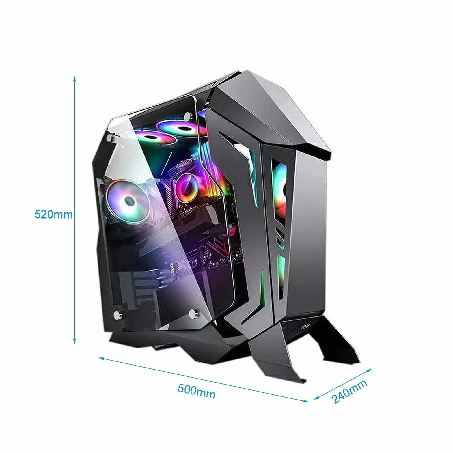 Szafka Gier, Komputer W Środku Wieży ATX, Dwustronny Szkło Hartowane, 2 × USB3.0, Odpowiednie Do Pulpitu, W Tym Panele Spersonalizowane