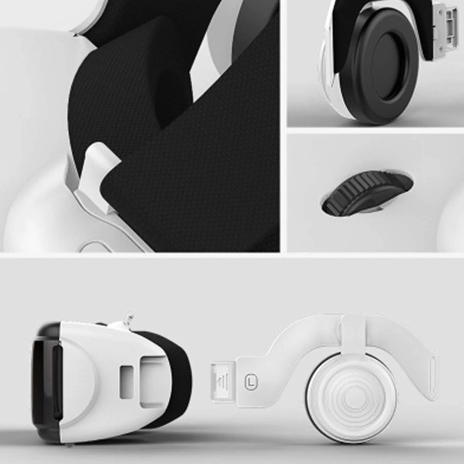 VR Okulary 3D, VR Virtual Reality, wbudowany zestaw słuchawkowy stereo, do gier i filmów, kompatybilny z iPhonem, Samsung i innymi smartfonami (4,7 do 6,0 cala)