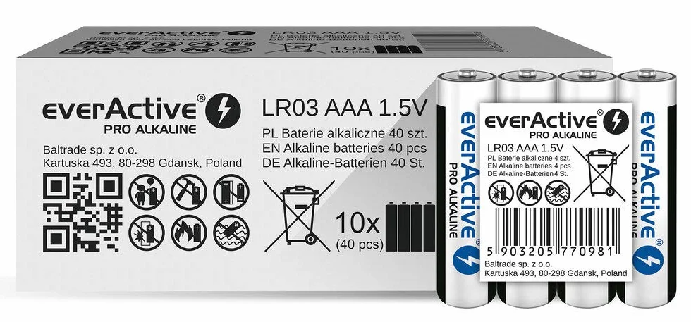 Everactive ES FJT XI 12.21 369 Bateria, 40 sztuk