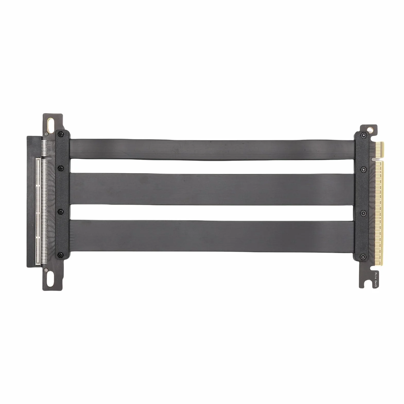 Generic Szybka Elastyczna Karta Przedłużacza PCIE 5.0 X16 dla RTX4090 5090 GPU Wyświetlacz w Przypadku na PC i Serwerach ABS Black (20 cm)