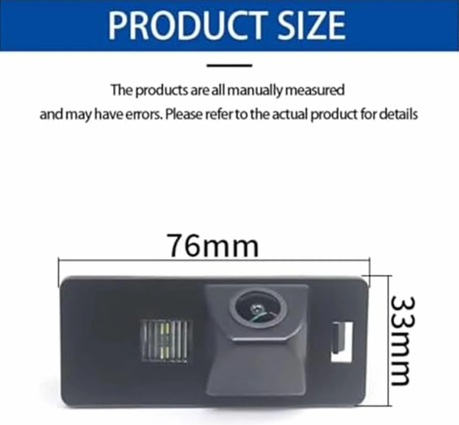 Tylna kamera pojazdu Kamera cofania, dla S5, dla A4(BLACK Fixed Ruler Line)